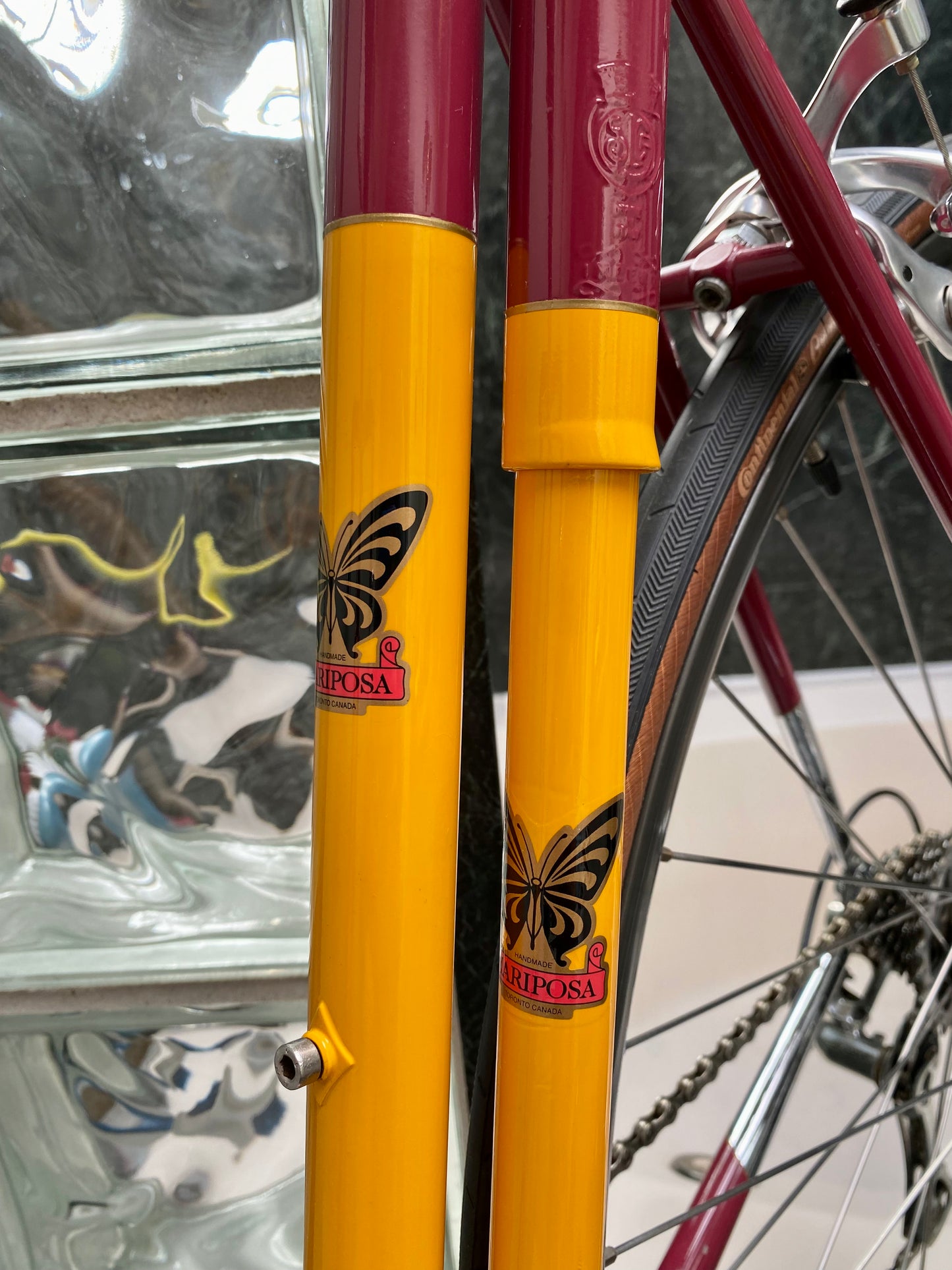 (SIZE 53cm) 2004 MARIPOSA STEEL ROAD BIKE - CUSTOM BUILT - CAMPAGNOLO