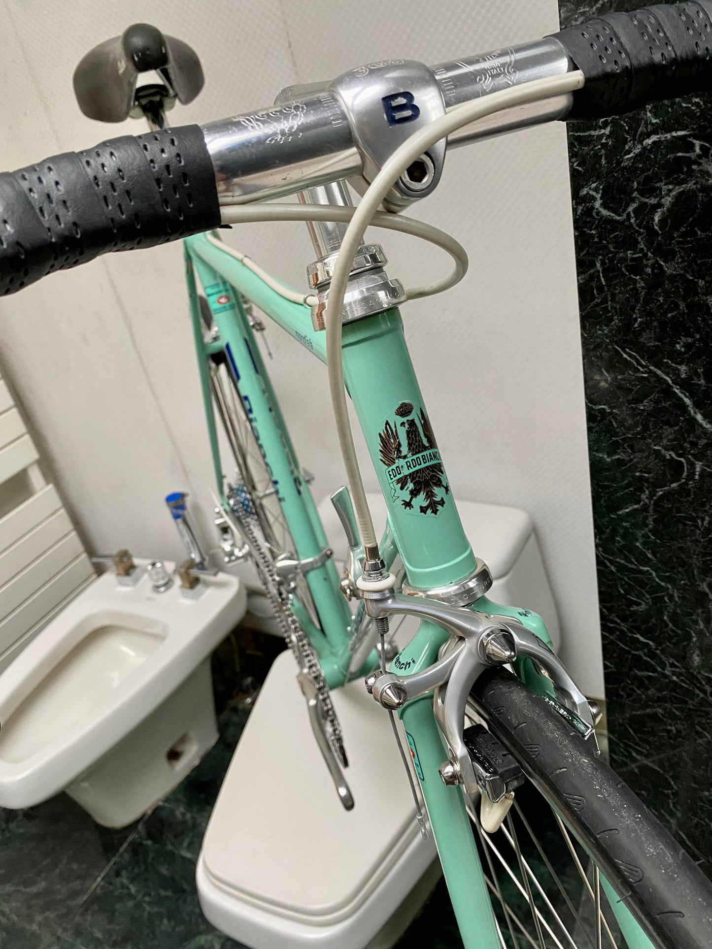 (SIZE 54cm) 1980's BIANCHI MONDIALE ROAD BIKE - CAMPAGNOLO CHORUS