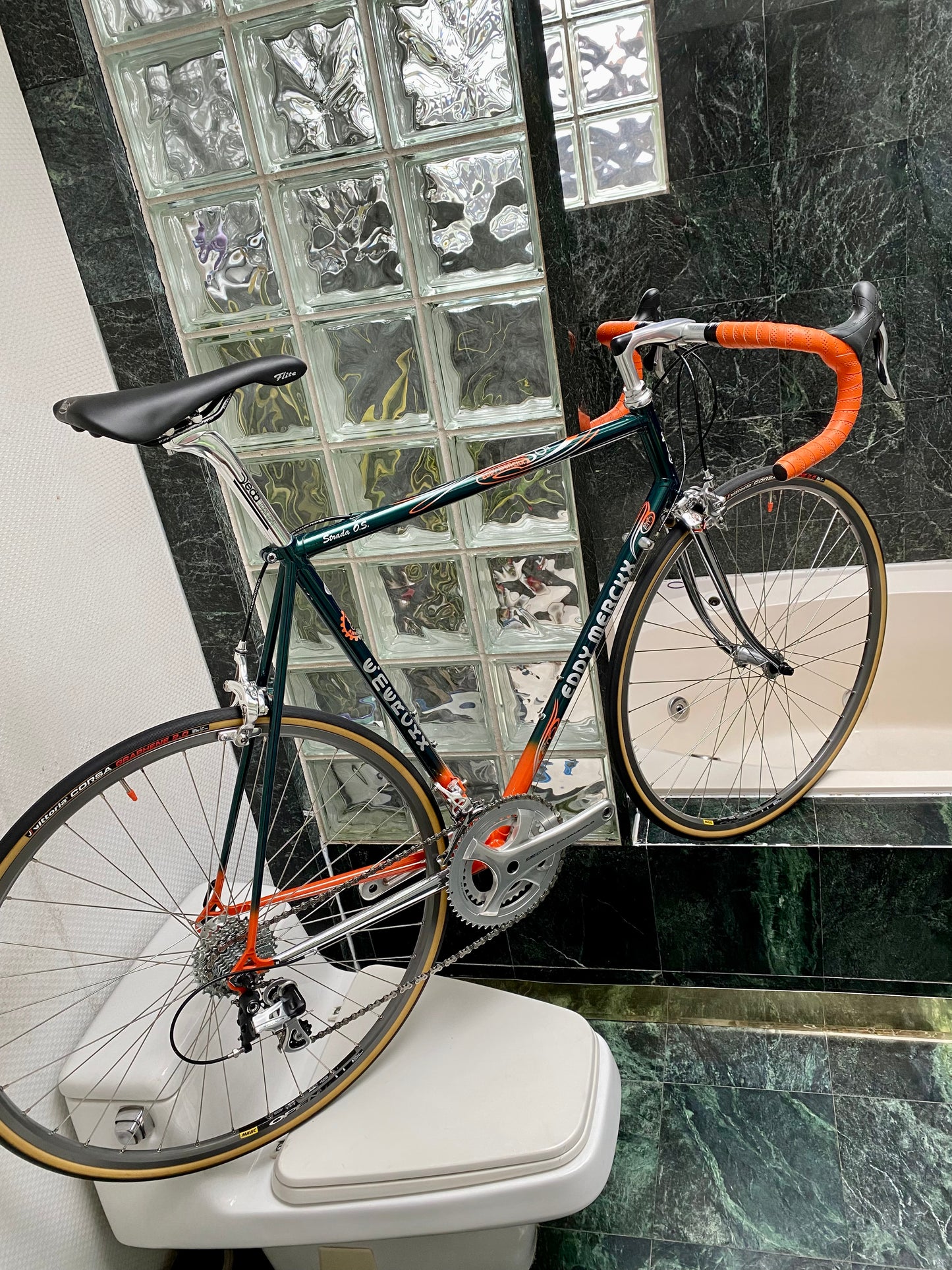 (SIZE 58cm) FULLY CUSTOM EDDY MERCKX STRADA O.S. 20th ANNIVERSARY NEO-RETRO BUILD - CAMPAGNOLO CENTAUR