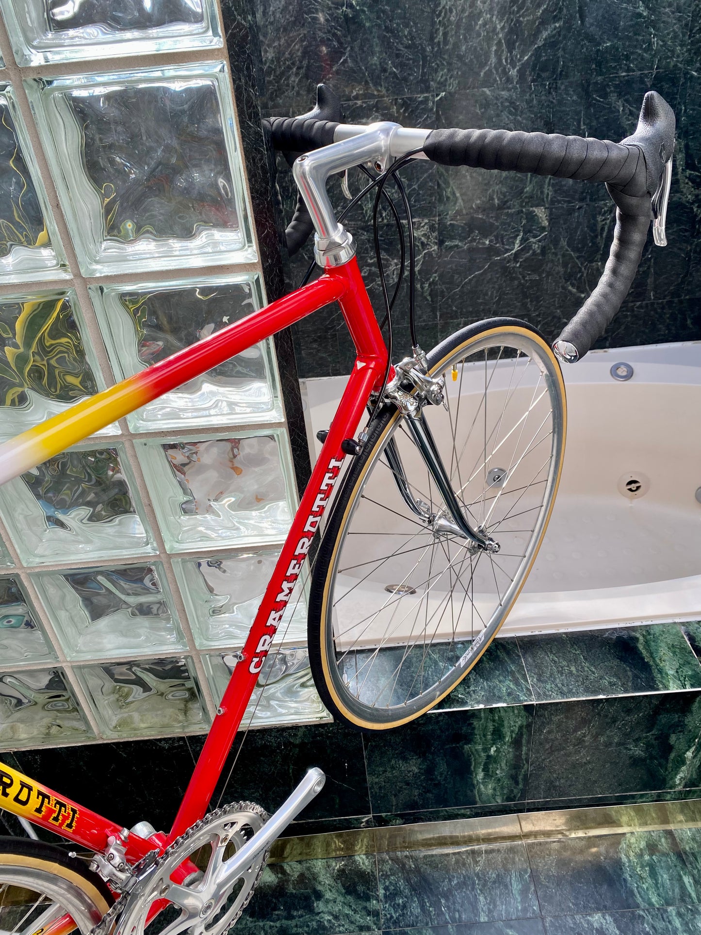 (SIZE 57cm) STUNNING EARLY-1990's CUSTOM CRAMEROTTI ROAD BIKE - CAMPAGNOLO