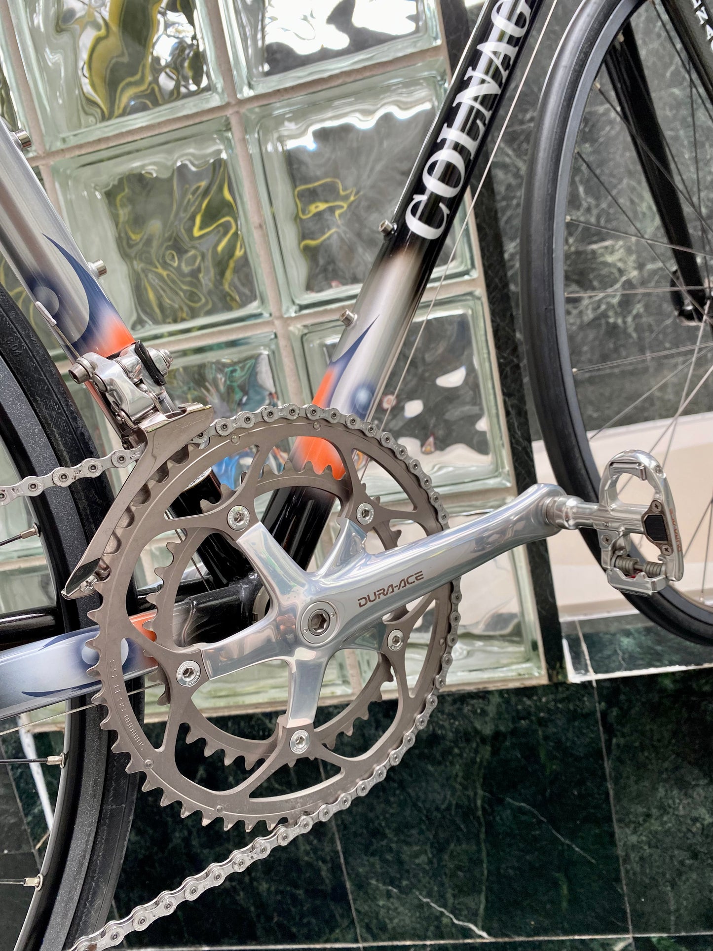 (SIZE 55cm) EARLY-2000's COLNAGO CT1 LUX TITANIO ROAD BIKE - DURA ACE - NOS