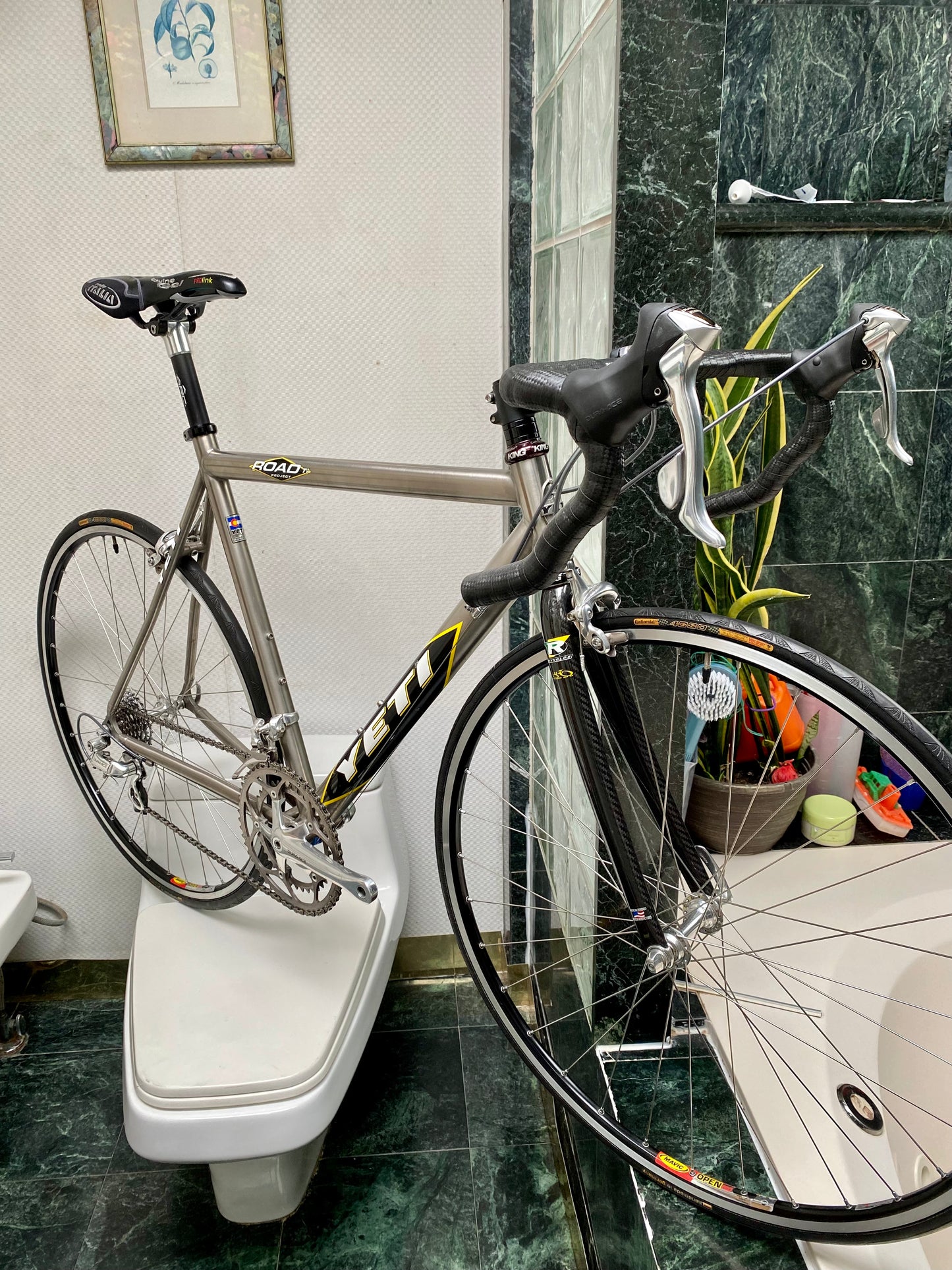 (SIZE 54cm) 2003 YETI ROAD PROJECT TITANIUM ROAD BIKE - SHIMANO DURA ACE - SPOTLESS !