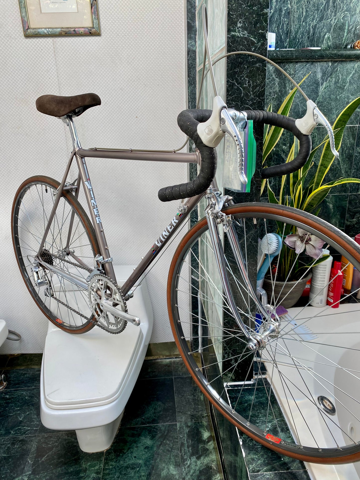 (SIZE 53cm) 1980's VINER ROAD BIKE - CAMPAGNOLO GROUPSET - WITH ORIGINAL RECEIPT