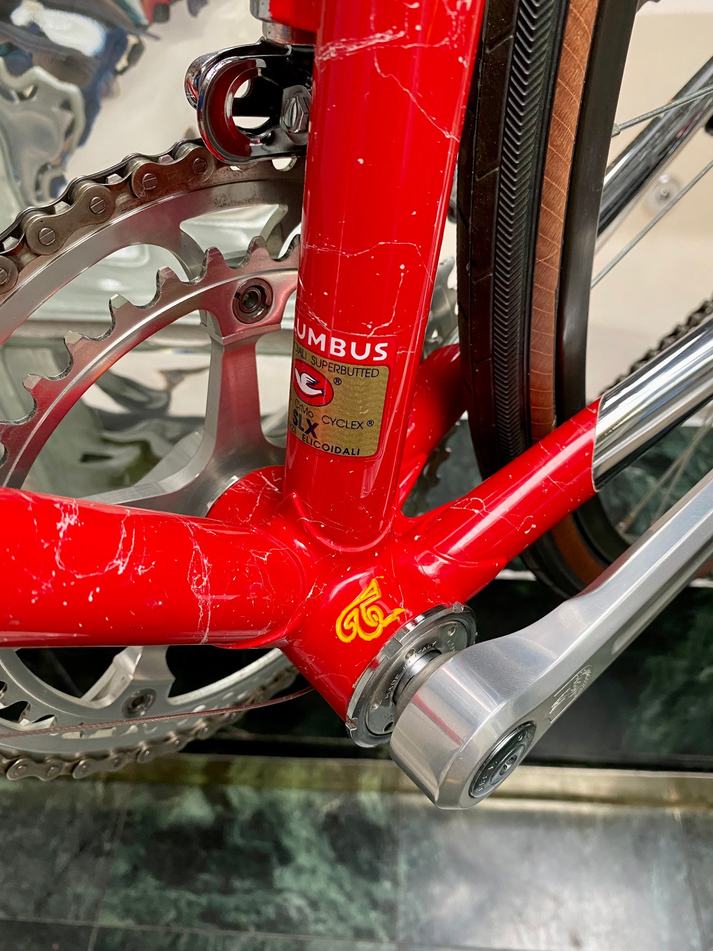 (SIZE 53cm) 1980's TOMMASINI SUPER PRESTIGE ROAD BIKE - CAMPAGNOLO SUPER RECORD - COLUMBUS SLX