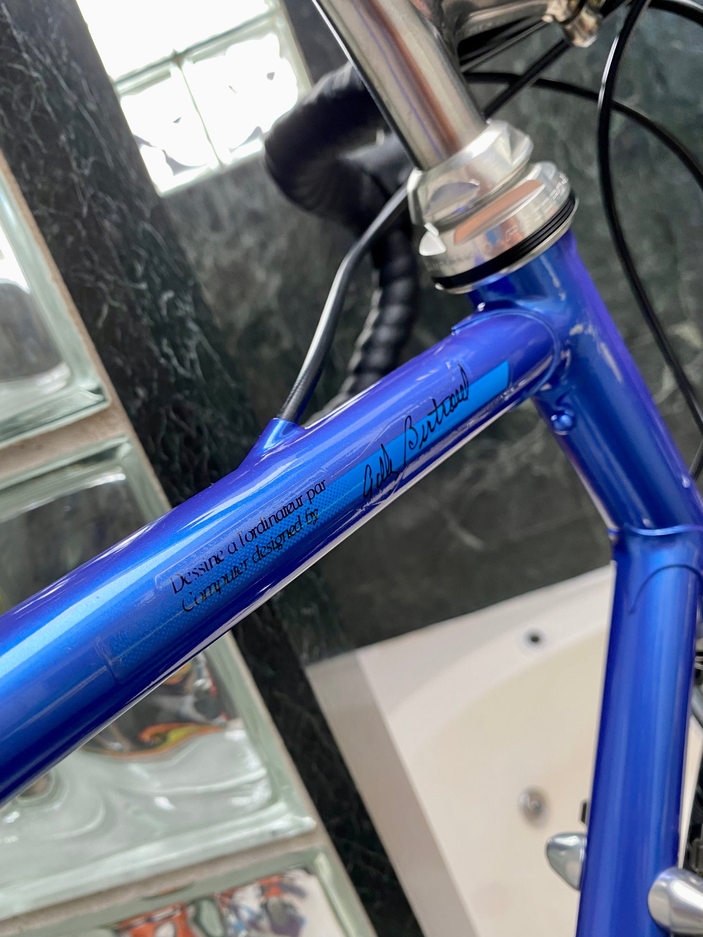 (SIZE 56cm) EARLY-1990's BERTRAND "3000" ROAD BIKE - CAMPAGNOLO RECORD