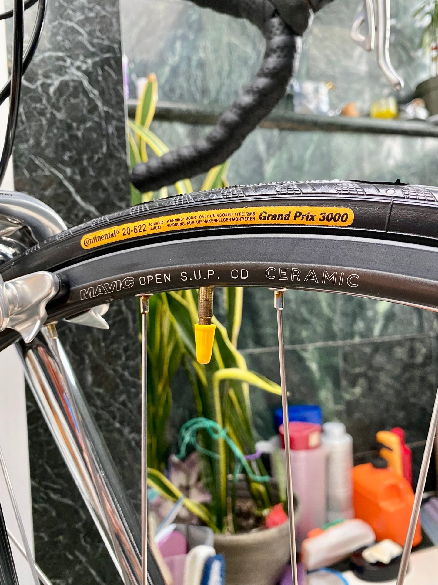 (SIZE 56cm) EARLY-1990's BERTRAND "3000" ROAD BIKE - CAMPAGNOLO RECORD