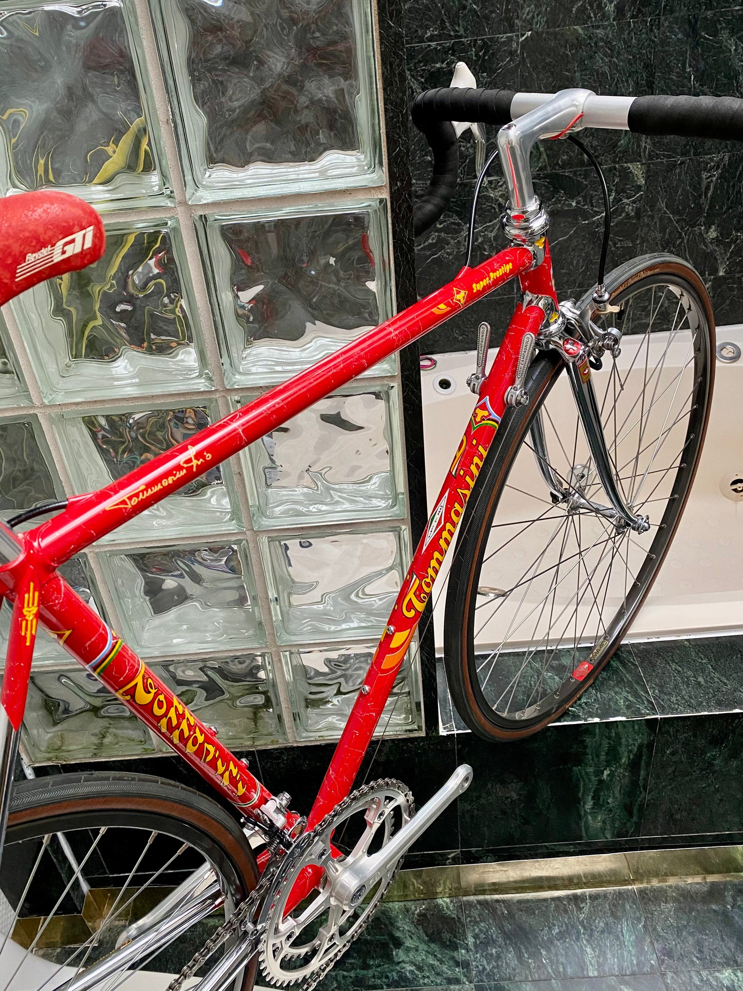 (SIZE 53cm) 1980's TOMMASINI SUPER PRESTIGE ROAD BIKE - CAMPAGNOLO SUPER RECORD - COLUMBUS SLX
