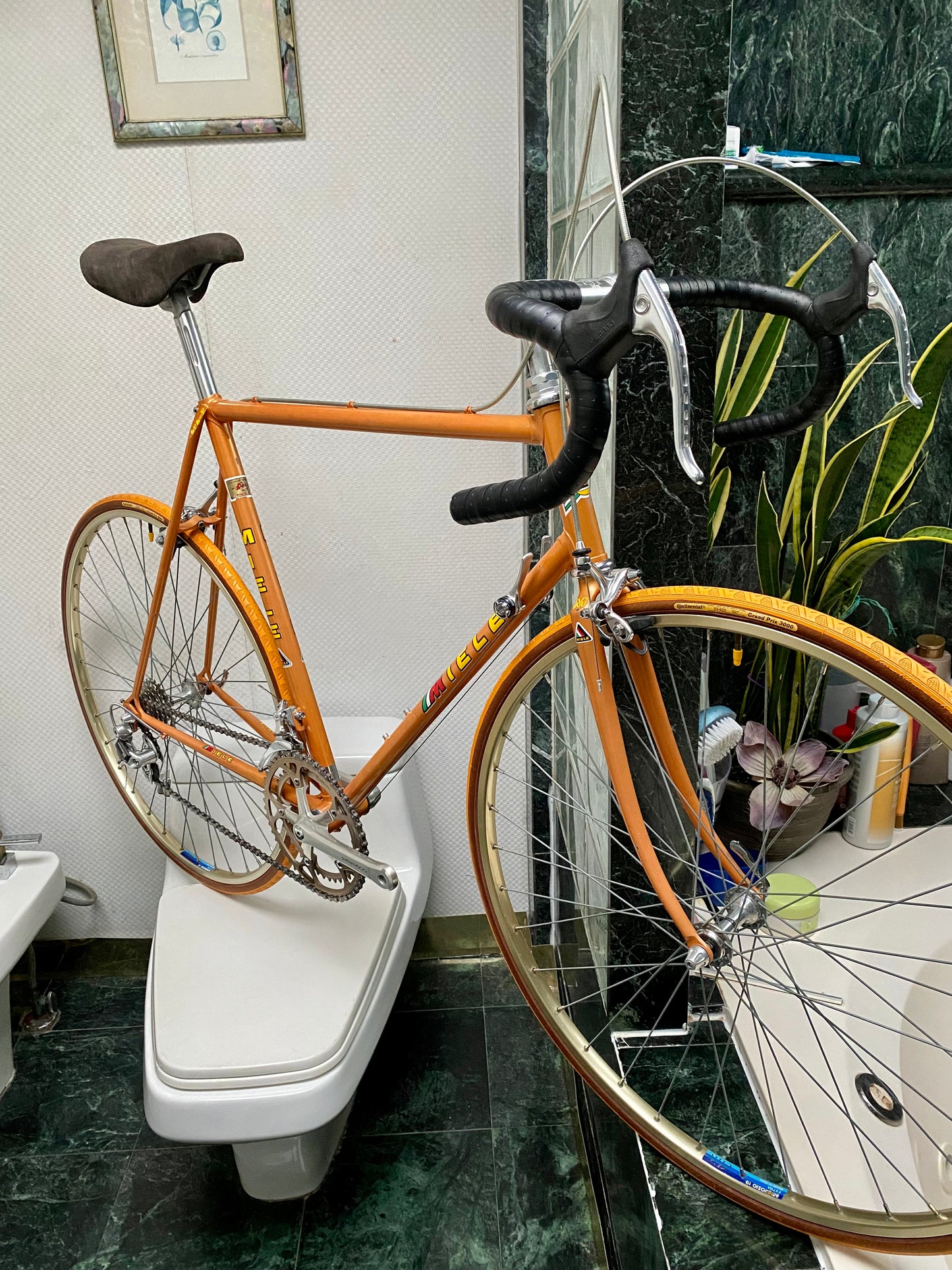 (SIZE 57cm) 1980's MIELE ROAD BIKE - ROSSIN-BUILT - SHIMANO 600