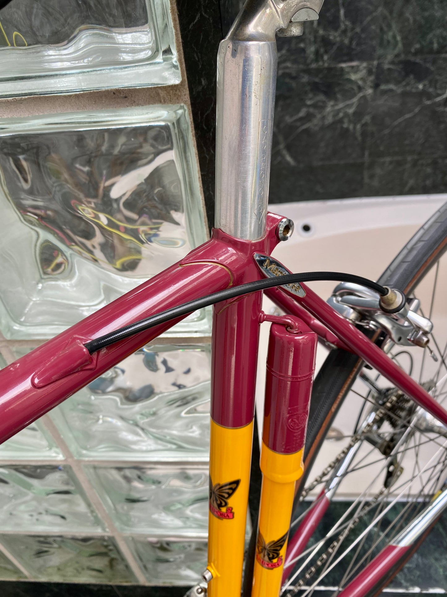 (SIZE 53cm) 2004 MARIPOSA STEEL ROAD BIKE - CUSTOM BUILT - CAMPAGNOLO