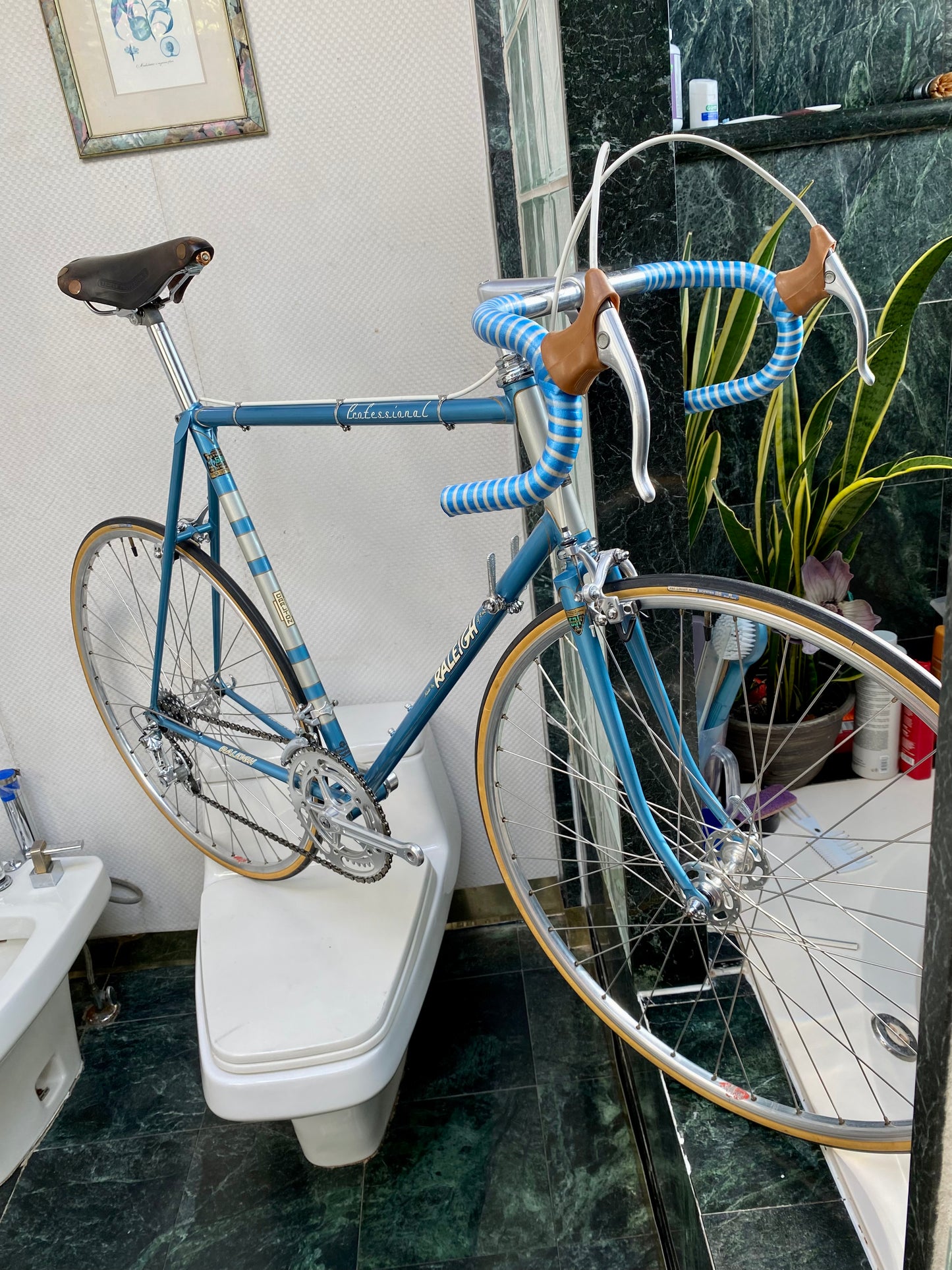 (SIZE 59cm) 1970's PROFESSIONAL ROAD BIKE - ALL ORIGINAL - CAMPAGNOLO GROUPSET