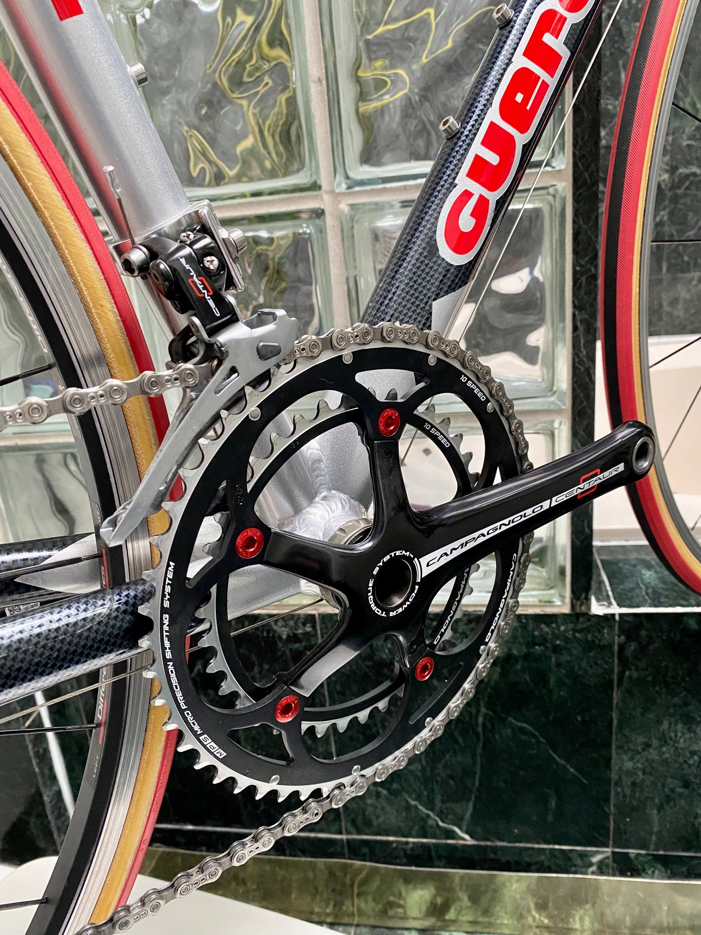 (SIZE 55cm) GUERCIOTTI G35 ROAD BIKE - CAMPAGNOLO CENTAUR - COLUMBUS STARSHIP