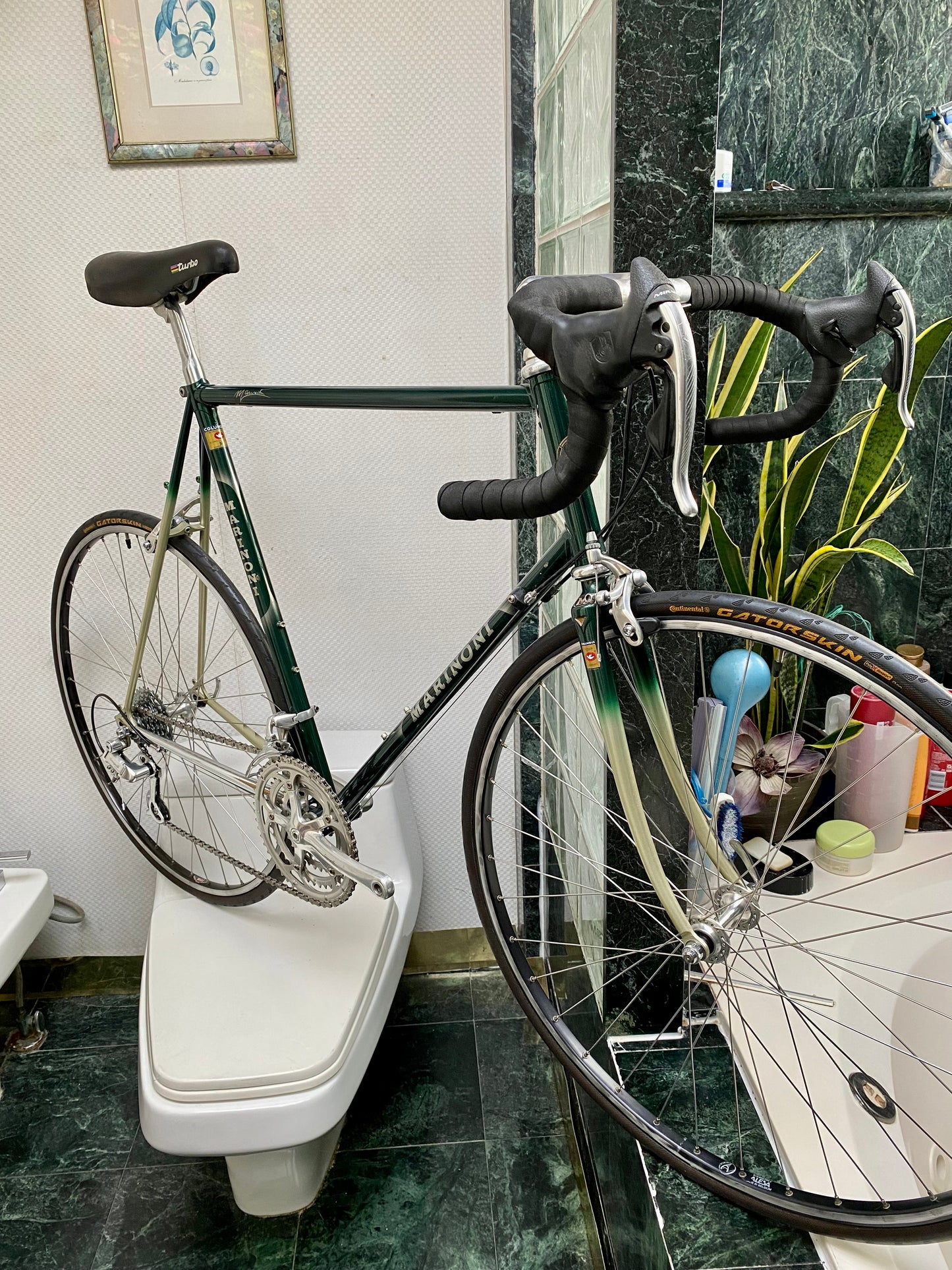 (SIZE 60cm) EARLY-1990's MARINONI ROAD BIKE - COLUMBUS SP - CAMPAGNOLO