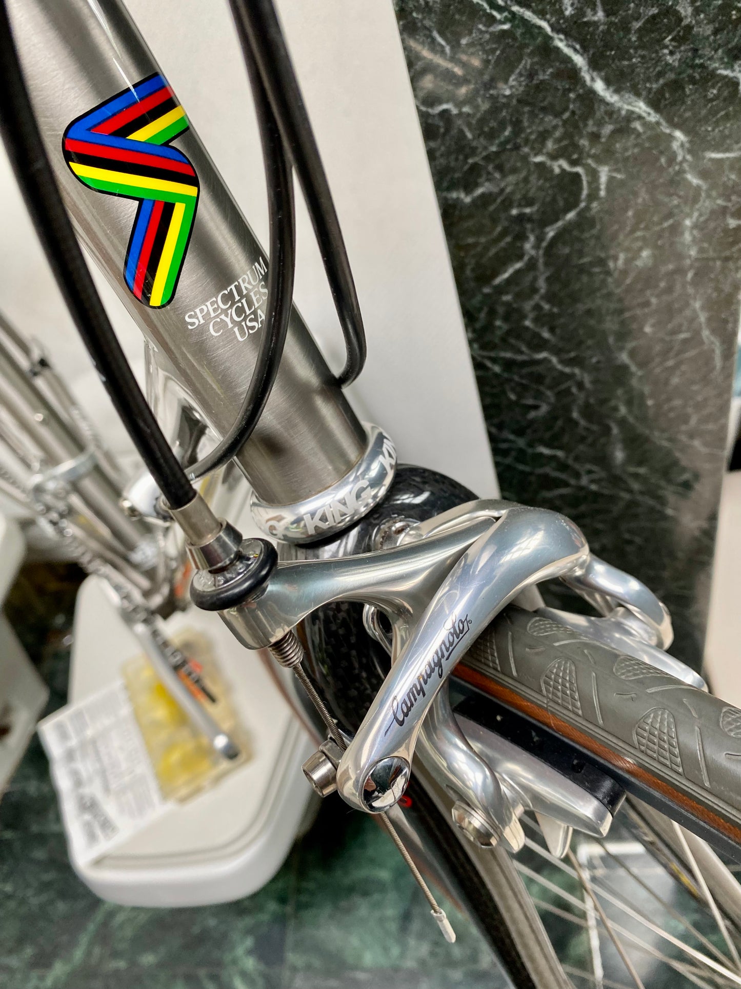 (SIZE 56cm) 1994 SPECTRUM CYCLES "TITANIUM SUPER" ROAD BIKE - CAMPAGNOLO RECORD