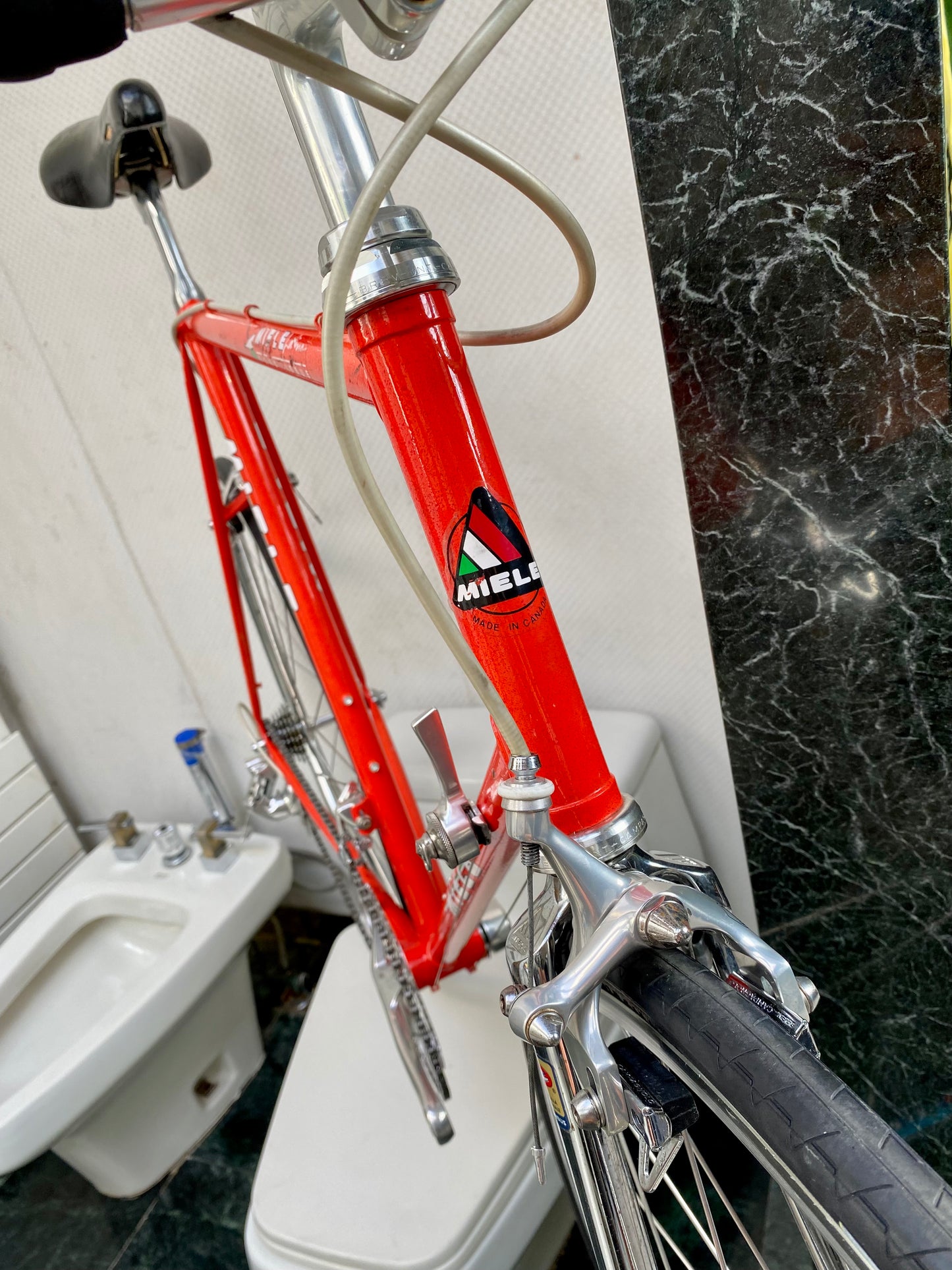 (SIZE 59cm) 1980's MIELE LATINA ROAD BIKE - CAMPAGNOLO ATHENA - COLUMBUS SL