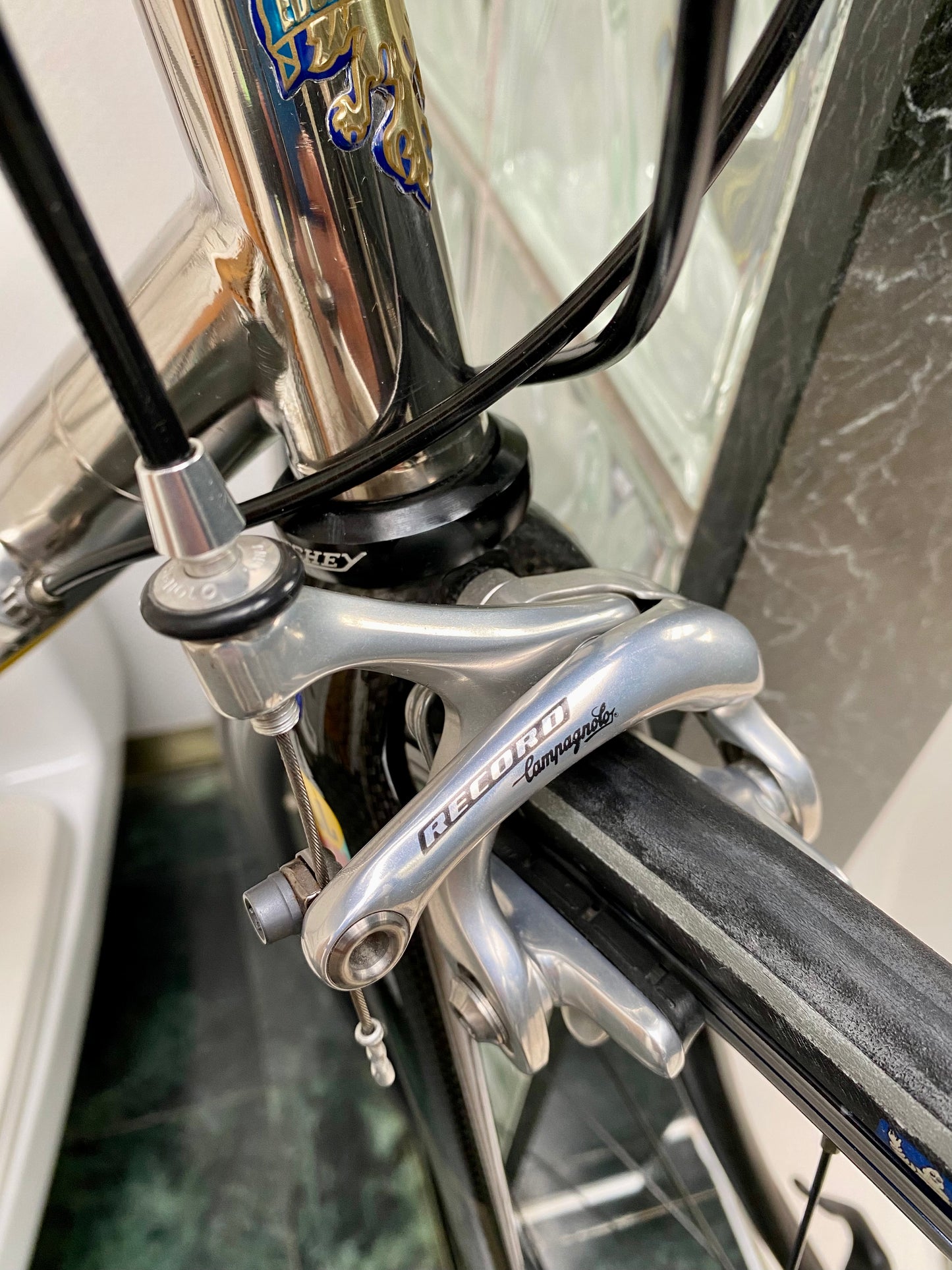 (SIZE 54cm) 2004 BIANCHI "XL EXTRALITE" TITANIUM ROAD BIKE - CAMPAGNOLO RECORD - SPOTLESS
