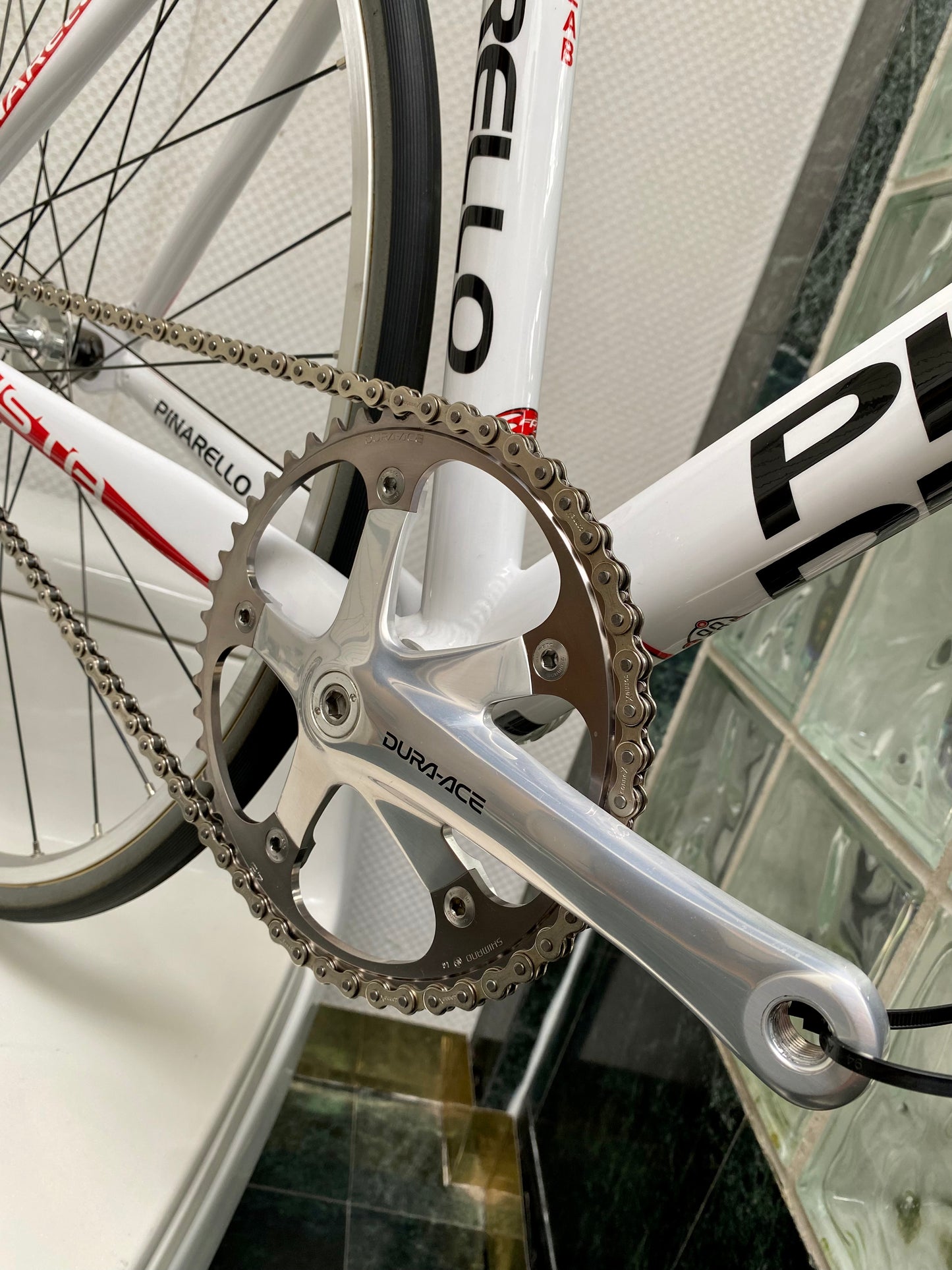 (SIZE (X)XS / "42.5") PINARELLO PISTA TRACK BIKE - FULL CUSTOM BUILD - DURA ACE - NEW