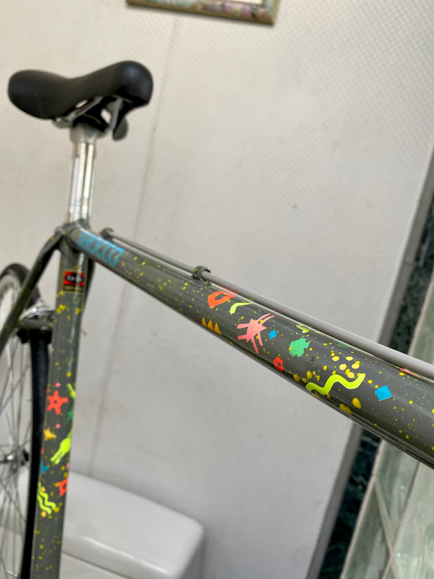 (SIZE 53cm) 1980's STEVE BAUER SIROCCO ROAD BIKE - FUN PAINT!