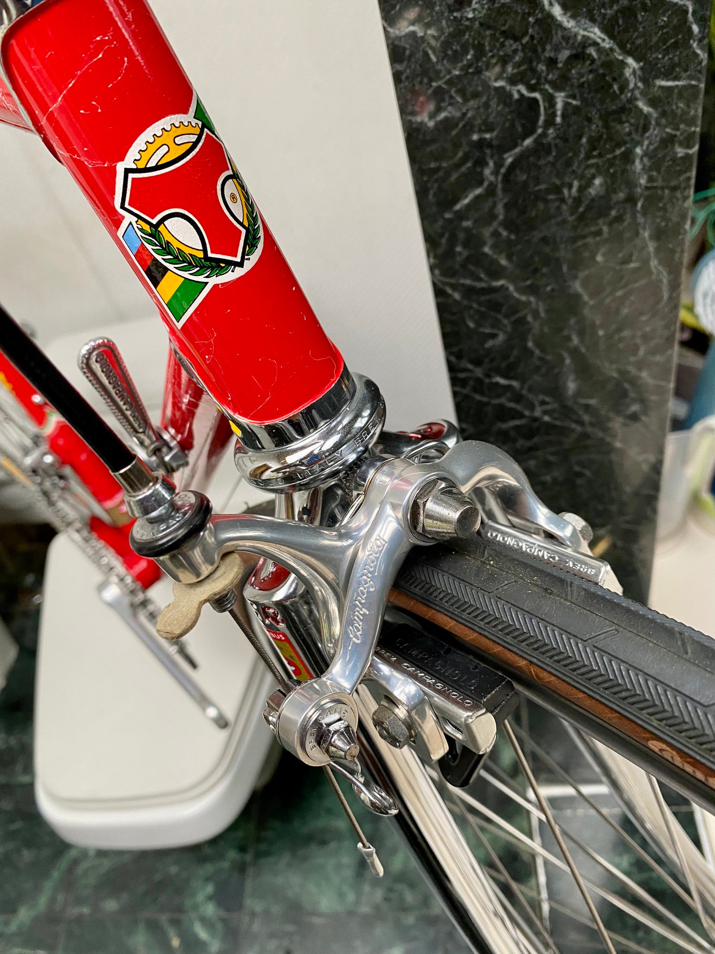 (SIZE 53cm) 1980's TOMMASINI SUPER PRESTIGE ROAD BIKE - CAMPAGNOLO SUPER RECORD - COLUMBUS SLX