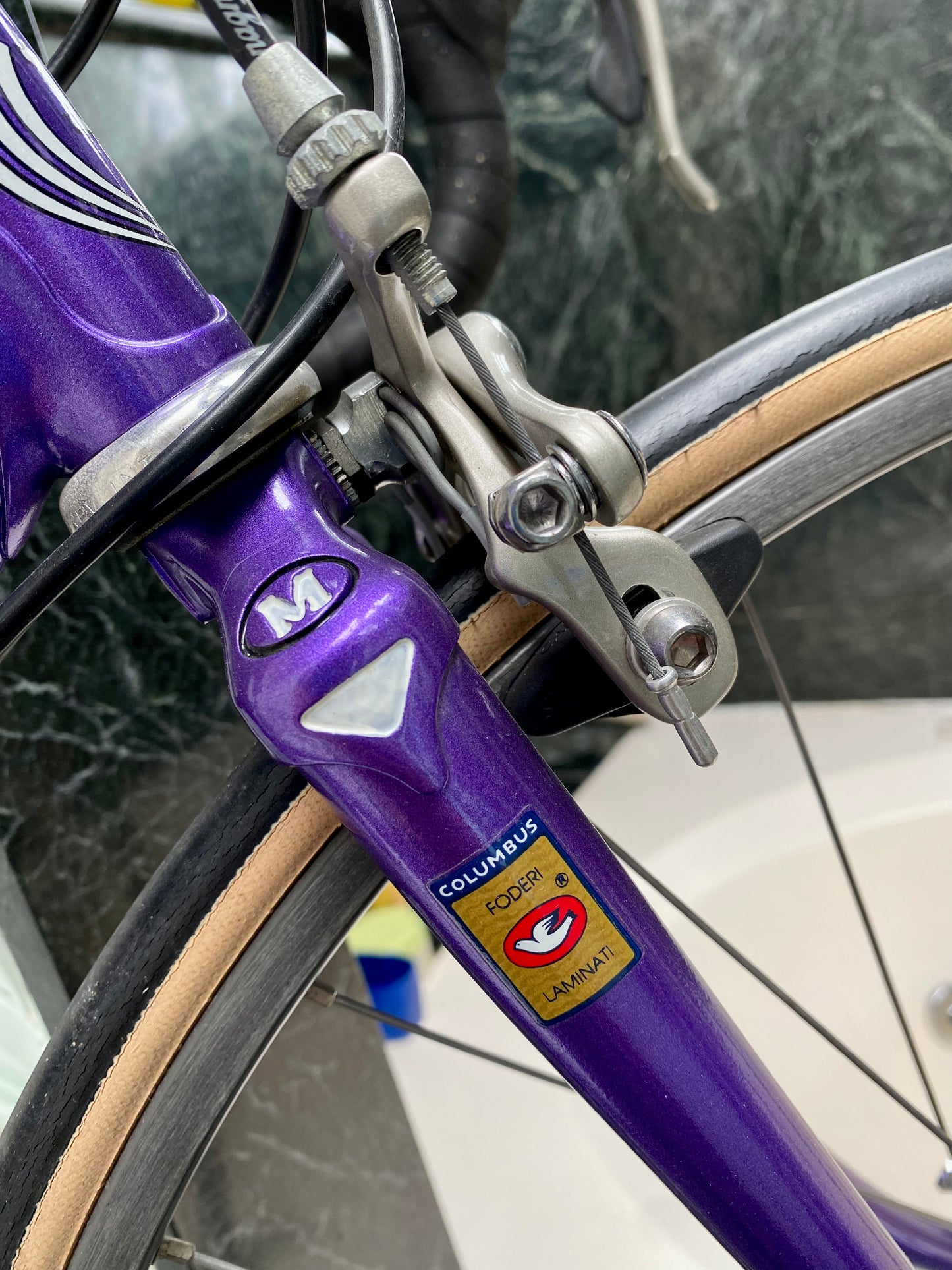 (SIZE 46cm) EARLY-1990's MARINONI SPECIAL ROAD BIKE - CUSTOM BUILT - CAMPAGNOLO - LIKE NEW