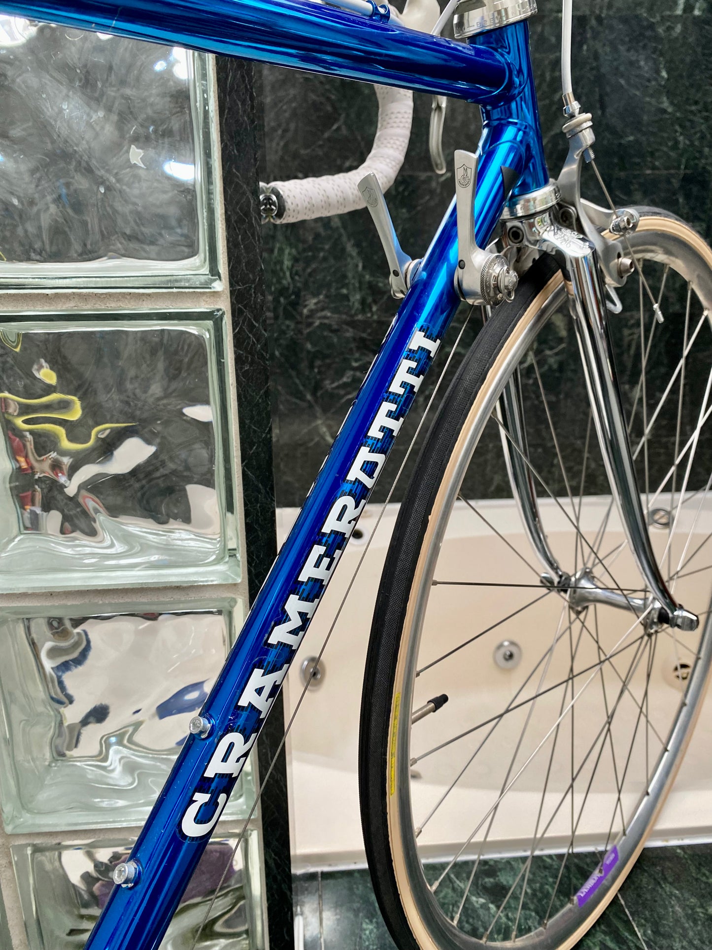 (SIZE 50cm) 1980's CRAMEROTTI ROAD BIKE - CUSTOM BUILT - CAMPAGNOLO ATHENA