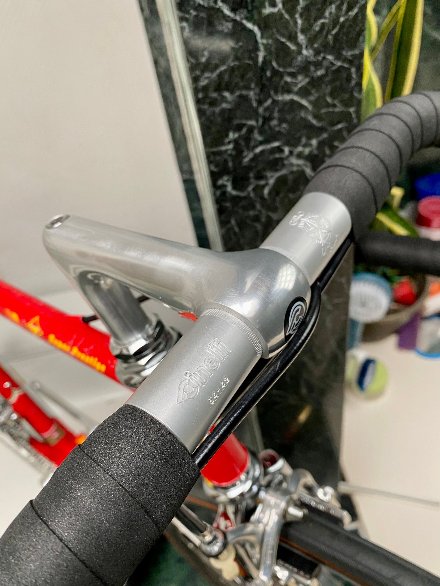 (SIZE 53cm) 1980's TOMMASINI SUPER PRESTIGE ROAD BIKE - CAMPAGNOLO SUPER RECORD - COLUMBUS SLX