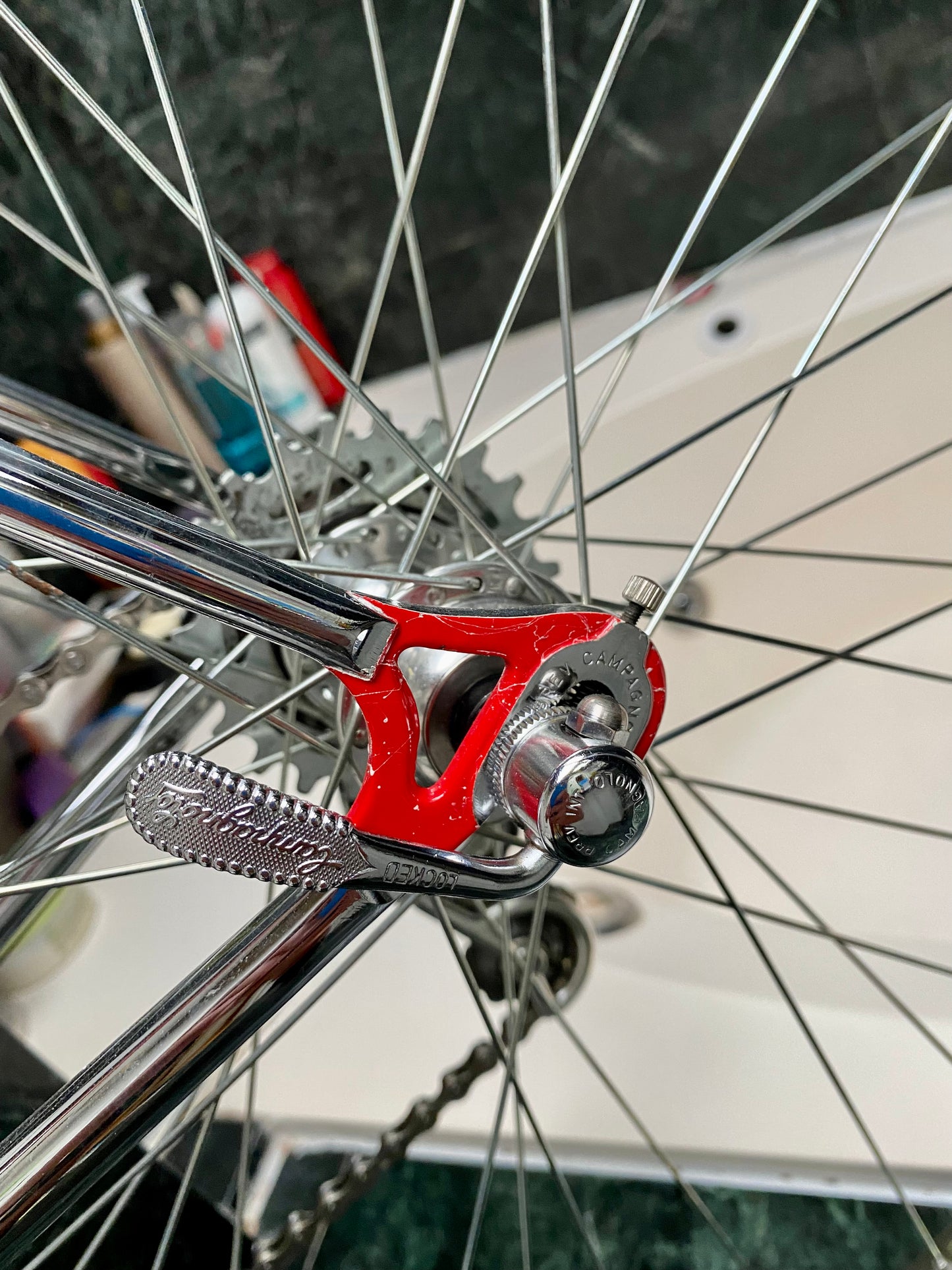 (SIZE 53cm) 1980's TOMMASINI SUPER PRESTIGE ROAD BIKE - CAMPAGNOLO SUPER RECORD - COLUMBUS SLX