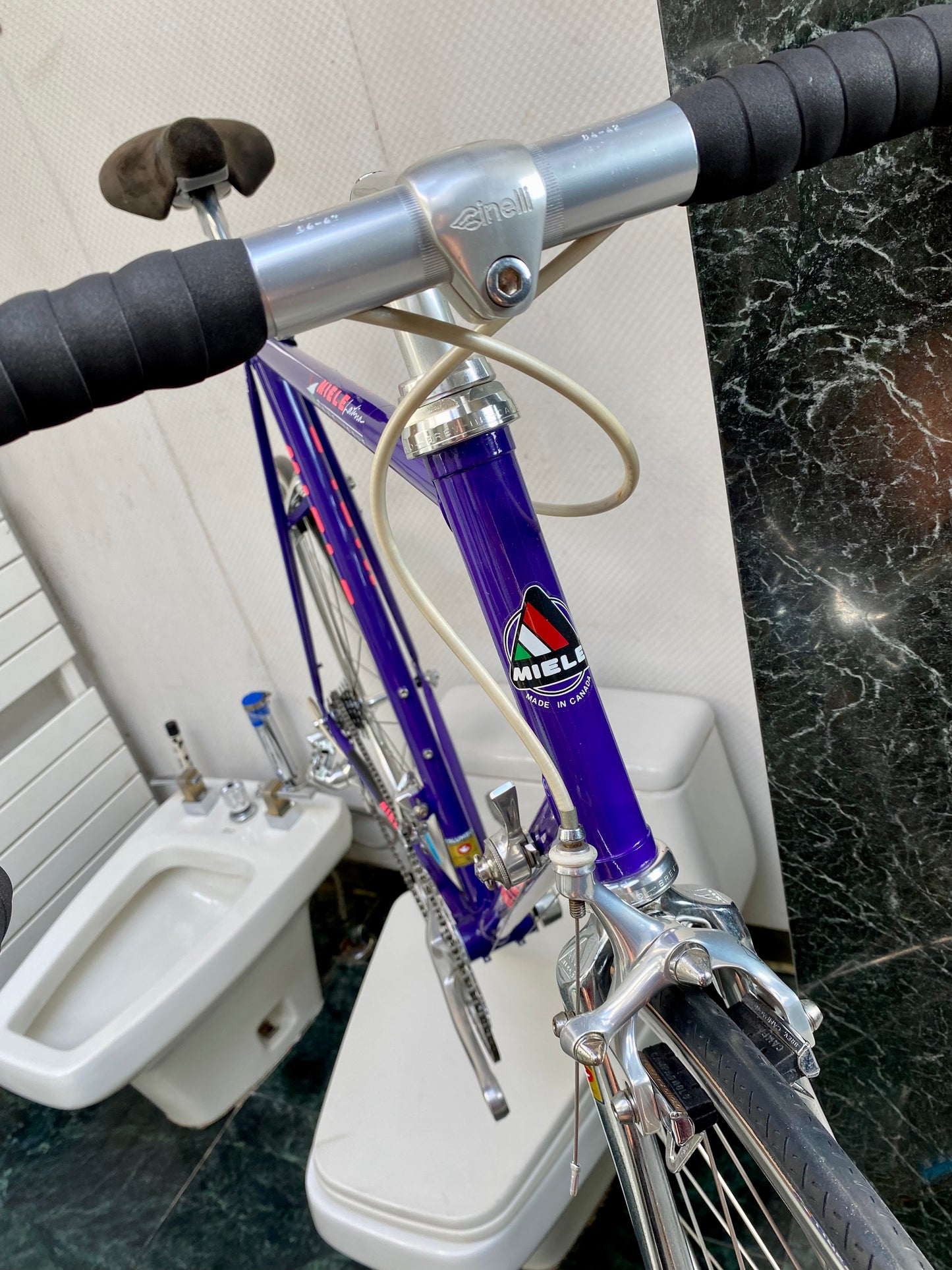 (SIZE 59cm) 1980's MIELE LATINA ROAD BIKE - CAMPAGNOLO ATHENA