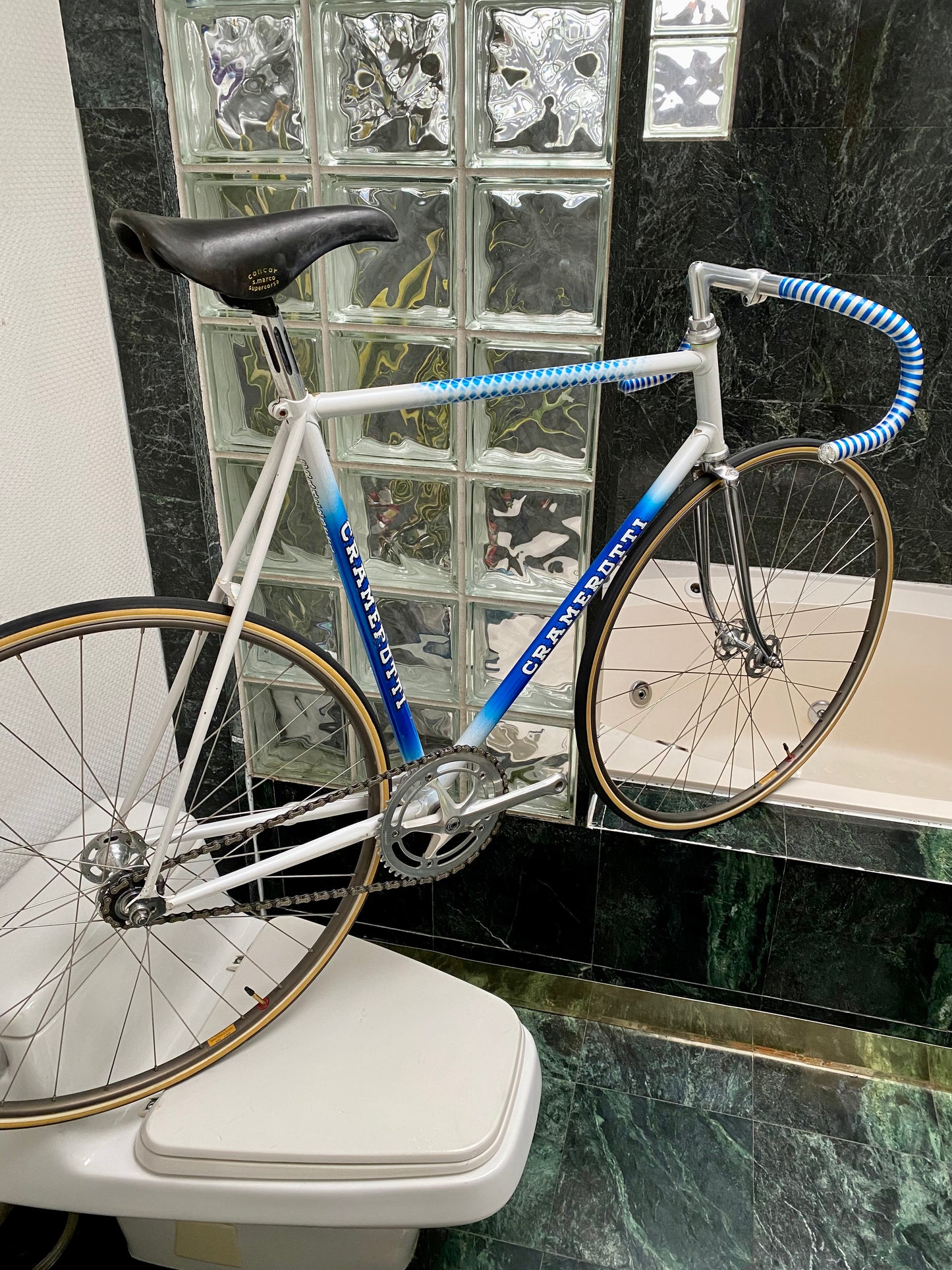 (SIZE 56cm) 1980's CRAMEROTTI PISTA TRACK BIKE - CINELLI