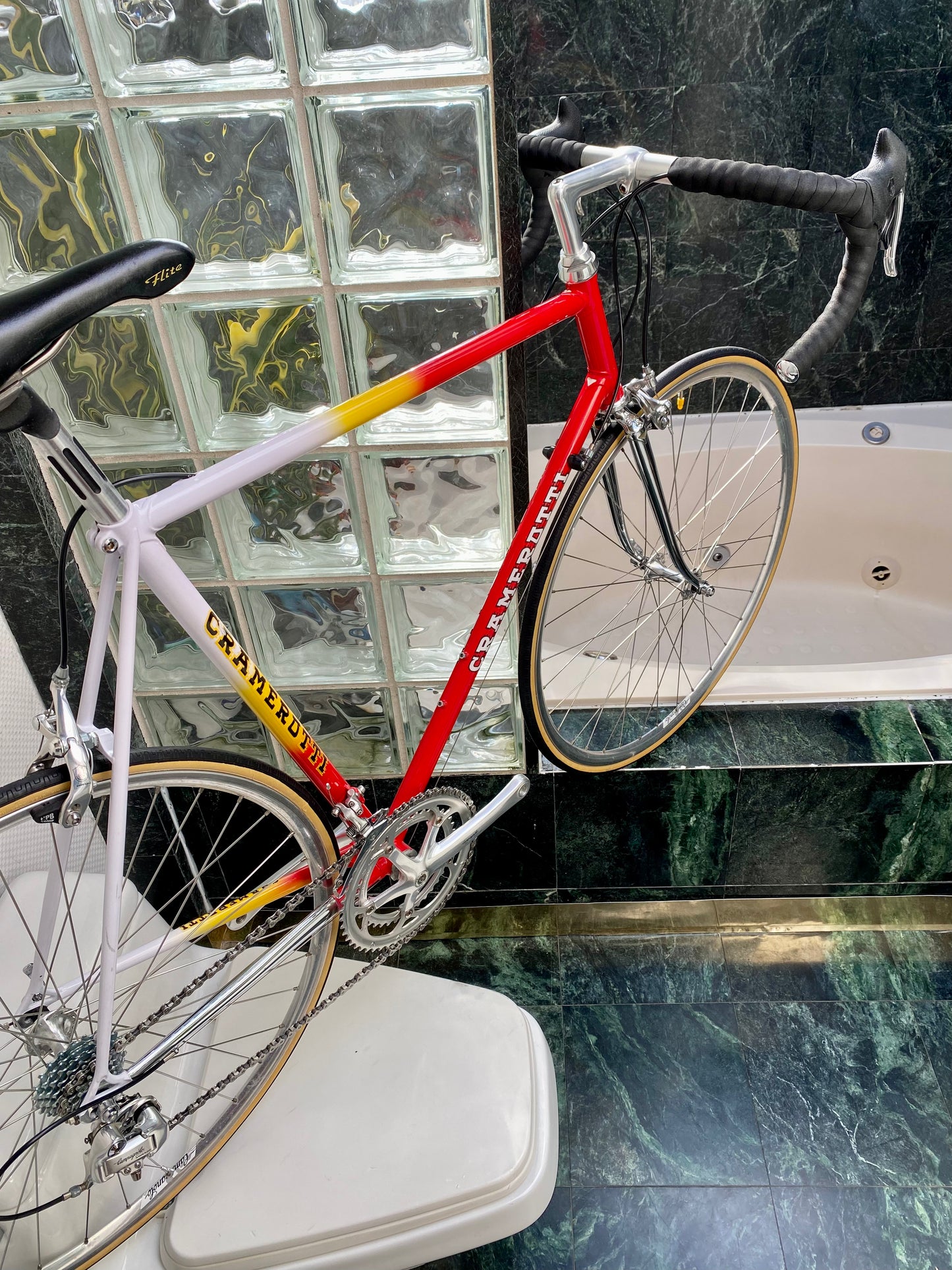 (SIZE 57cm) STUNNING EARLY-1990's CUSTOM CRAMEROTTI ROAD BIKE - CAMPAGNOLO