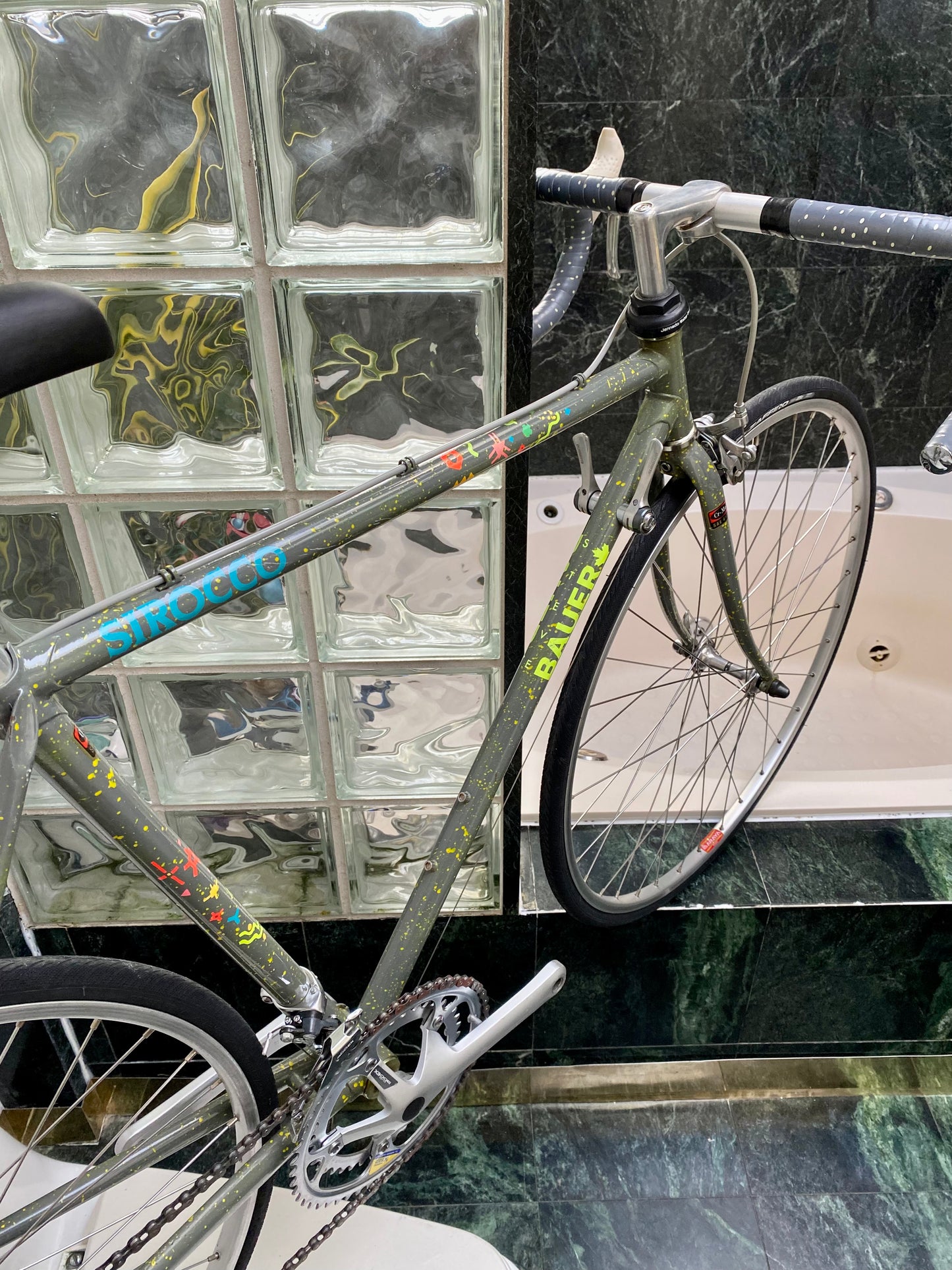 (SIZE 53cm) 1980's STEVE BAUER SIROCCO ROAD BIKE - FUN PAINT!