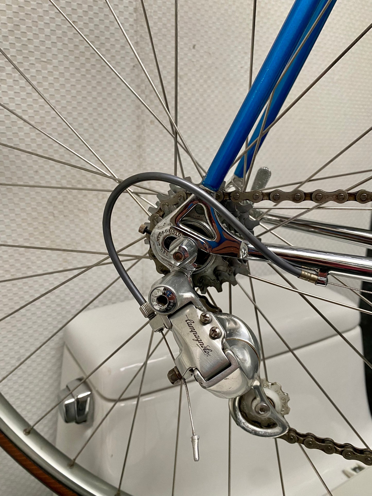 (SIZE 57cm) 1980's HARRY QUINN ROAD BIKE - BUILT BY TERRY DOLAN - CAMPAGNOLO ATHENA