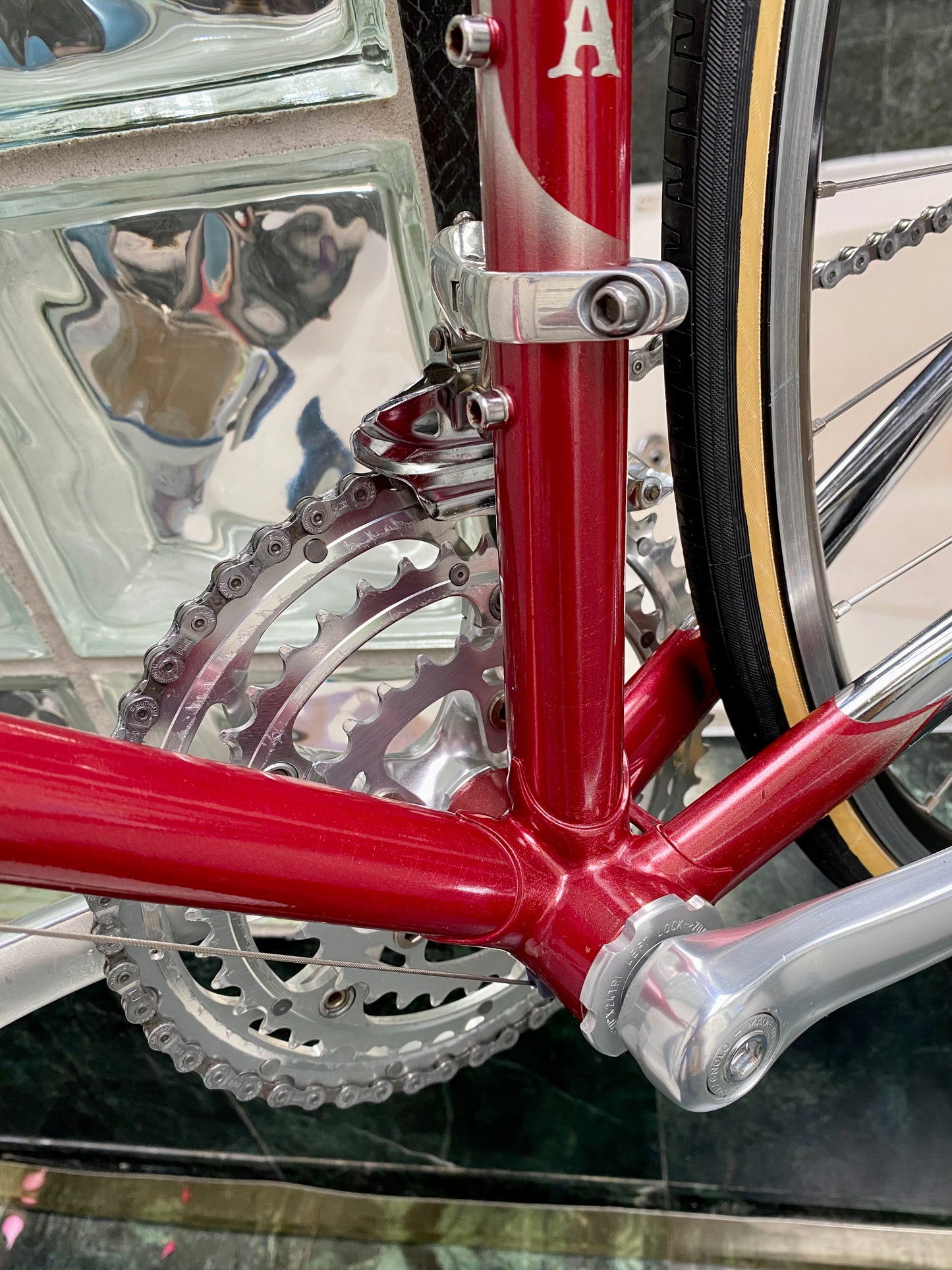 (SIZE "43cm") 1999 GIANELLA STEEL ROAD BIKE - CUSTOM BUILT - COLUMBUS SLX - CAMPY