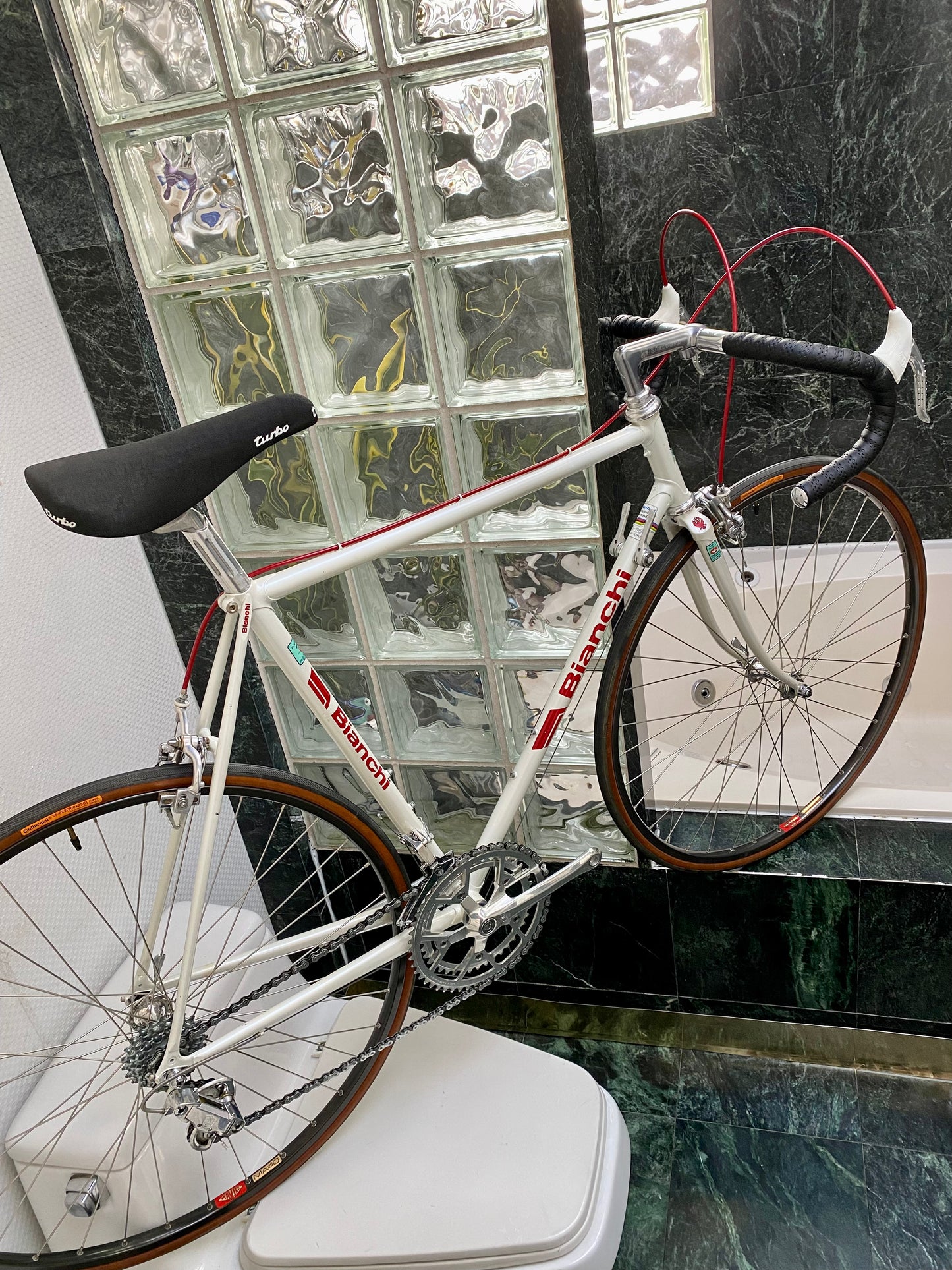 (SIZE 54cm) 1980's BIANCHI ROAD BIKE - CAMPAGNOLO - SUPER CLEAN