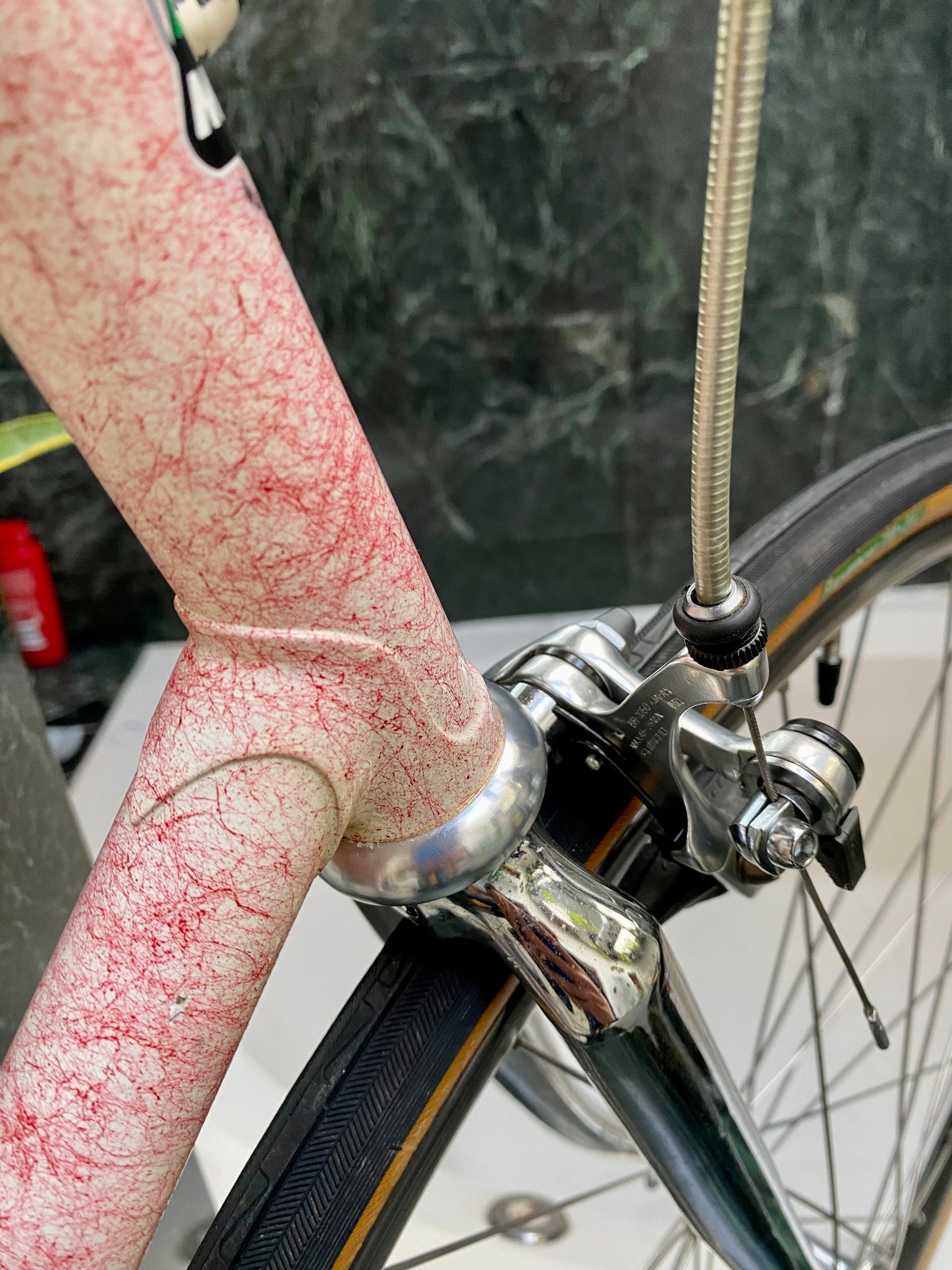 (SIZE 60cm) 1980's MIELE ROAD BIKE - PINK SPLATTER - COOL