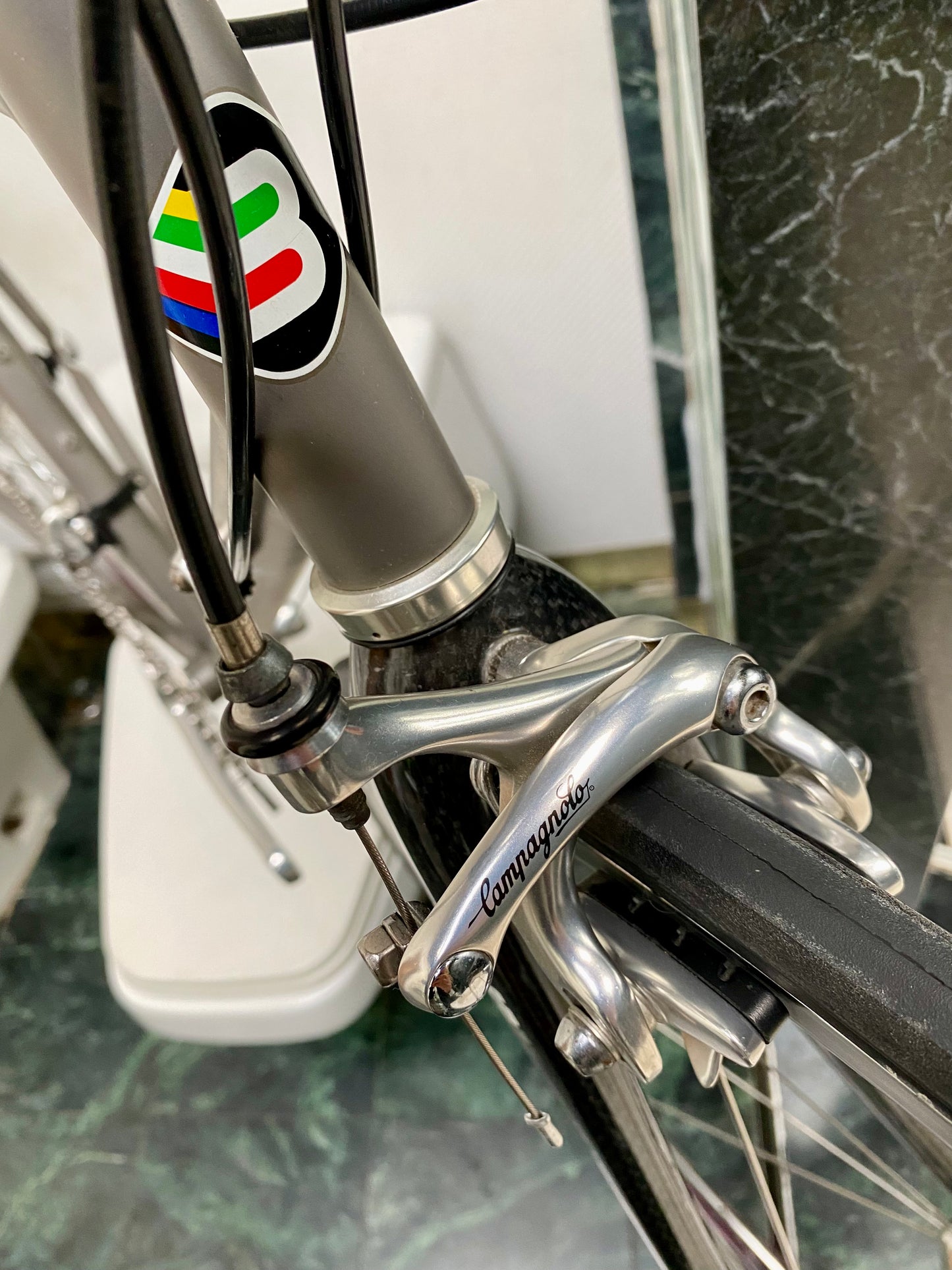 (SIZE 56cm) 1990's BASSO TITANIUM ROAD BIKE - CAMPAGNOLO RECORD - VENTO WHEELSET - INCREDIBLE!