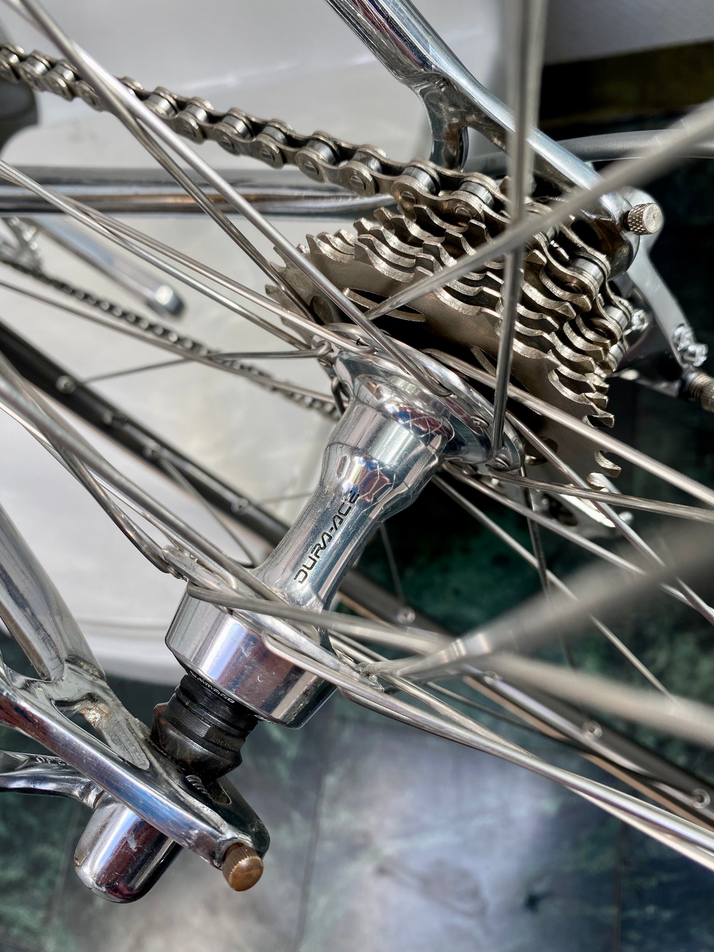 (SIZE 53cm) INCREDIBLE EARLY-1990's ROSSIN GHIBLI ROAD BIKE - SHIMANO DURA ACE