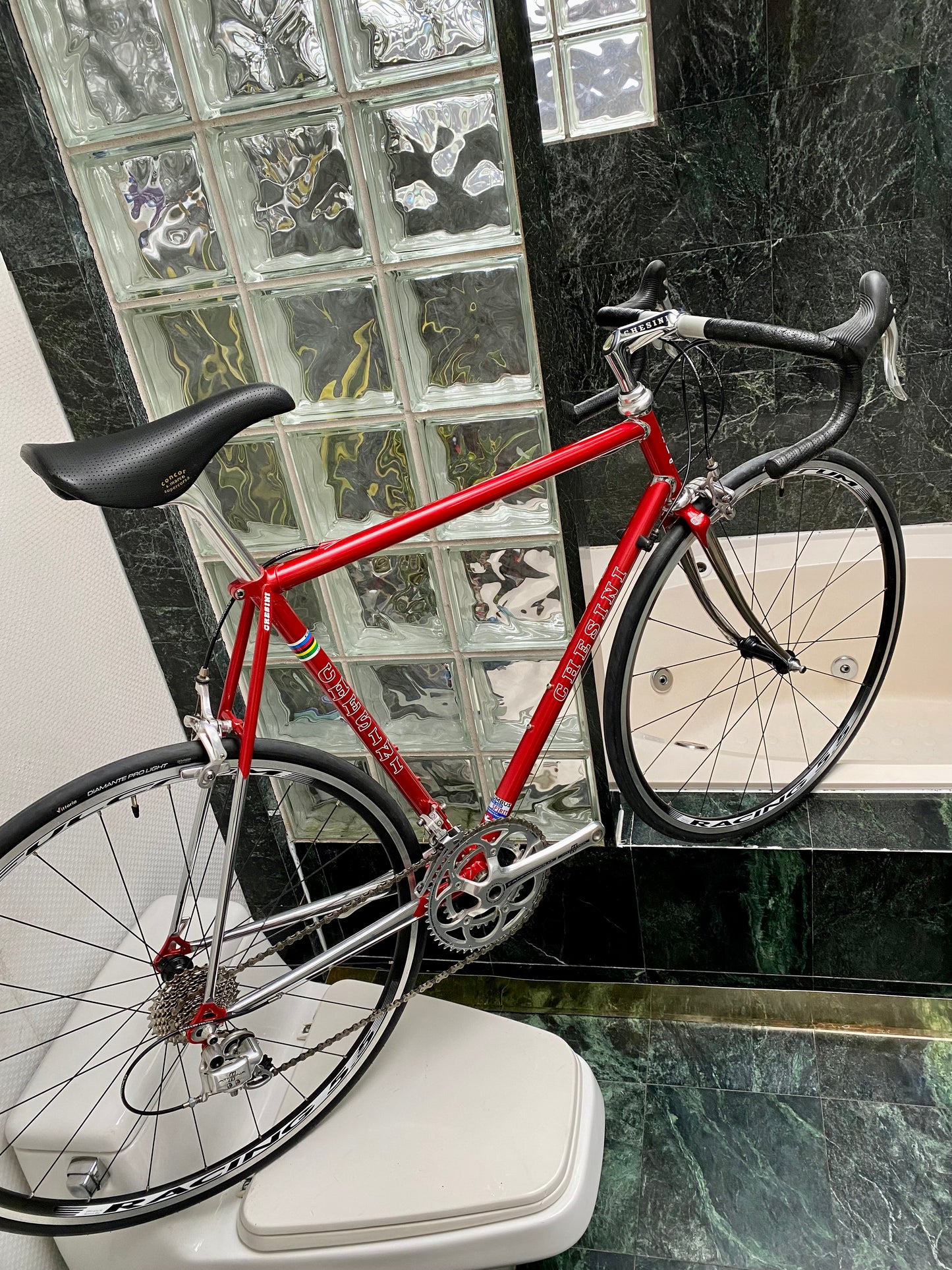 (SIZE 56cm) CHESINI X-UNO STEEL ROAD BIKE - COLUMBUS STEEL / CAMPY ATHENA 11