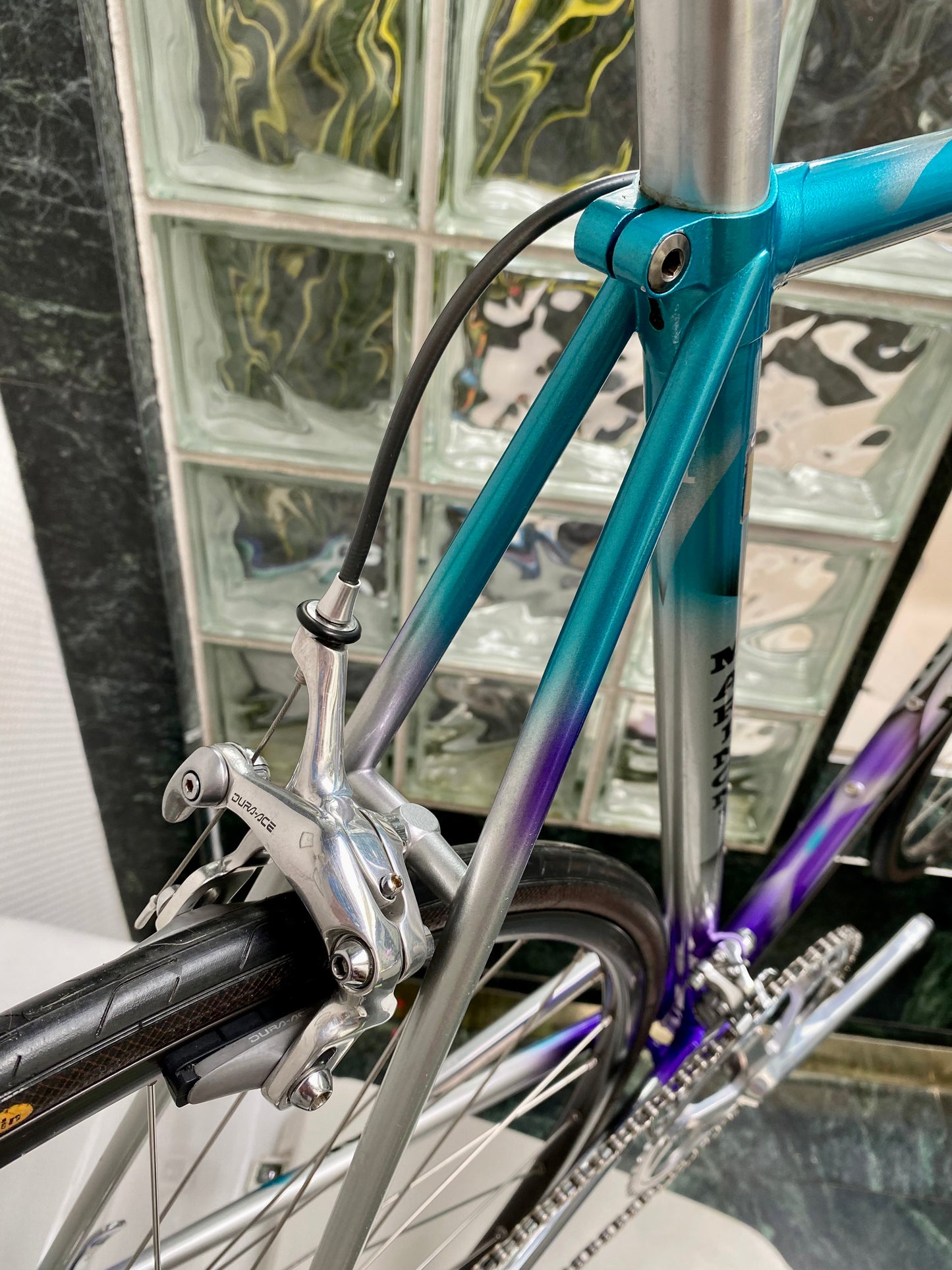 (SIZE 56cm) EARLY-1990's MARINONI CORSA ROAD BIKE - SHIMANO DURA ACE - SPOTLESS / PERFECT