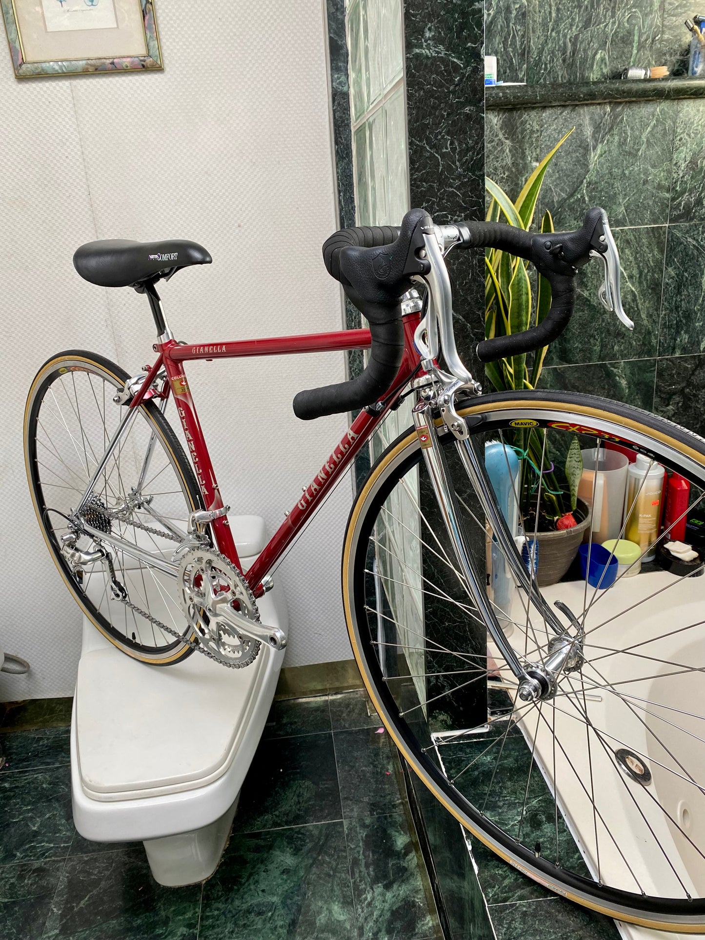 (SIZE "43cm") 1999 GIANELLA STEEL ROAD BIKE - CUSTOM BUILT - COLUMBUS SLX - CAMPY