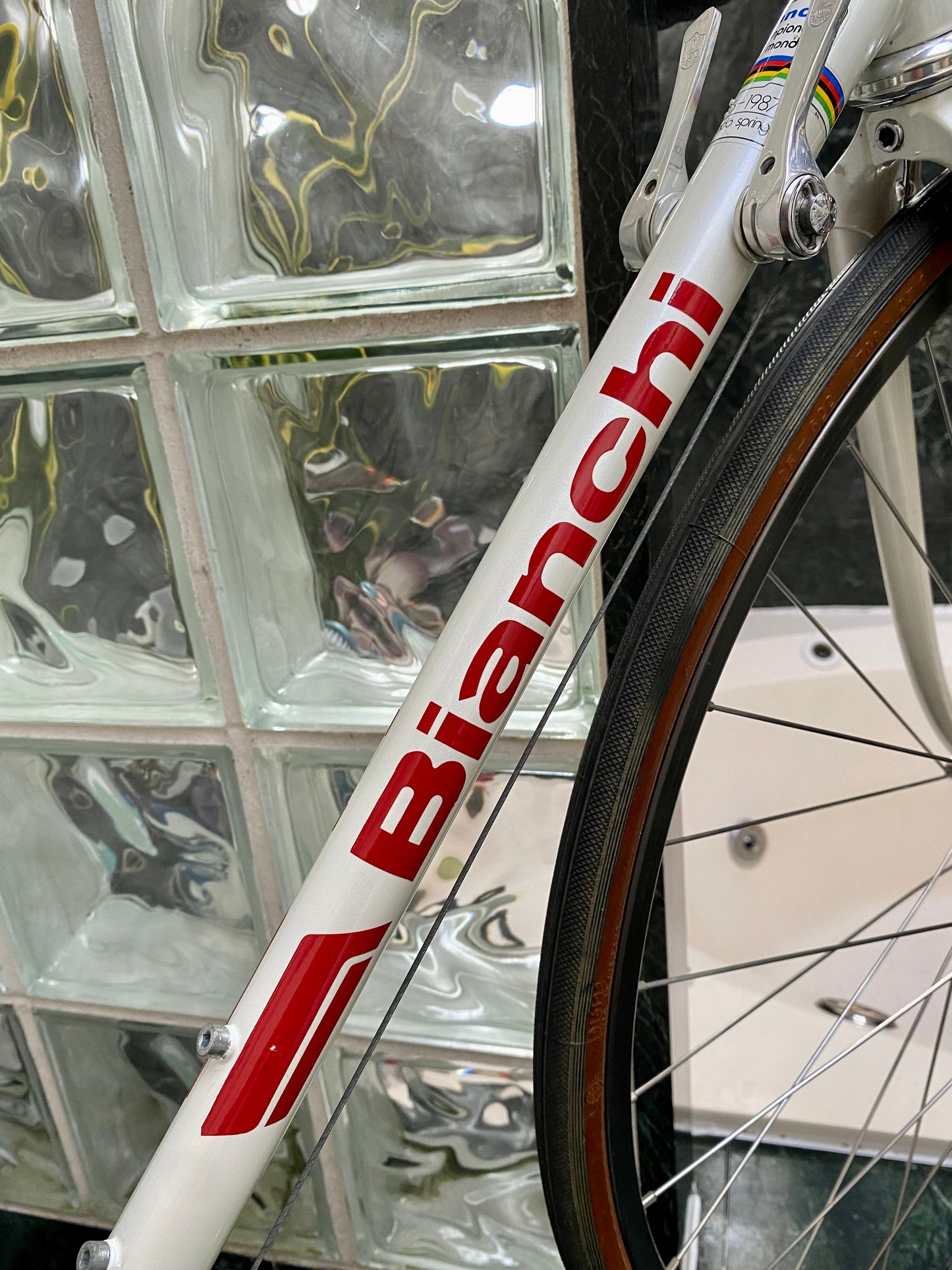 (SIZE 54cm) 1980's BIANCHI ROAD BIKE - CAMPAGNOLO - SUPER CLEAN