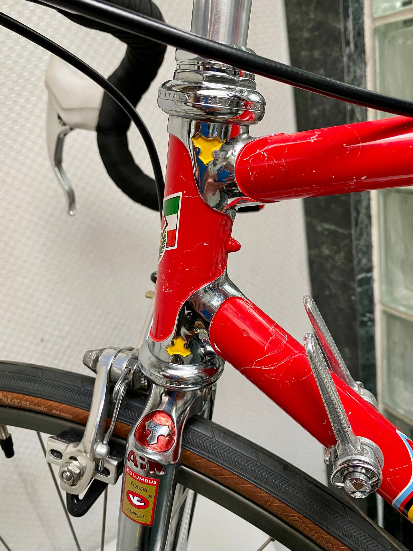 (SIZE 53cm) 1980's TOMMASINI SUPER PRESTIGE ROAD BIKE - CAMPAGNOLO SUPER RECORD - COLUMBUS SLX