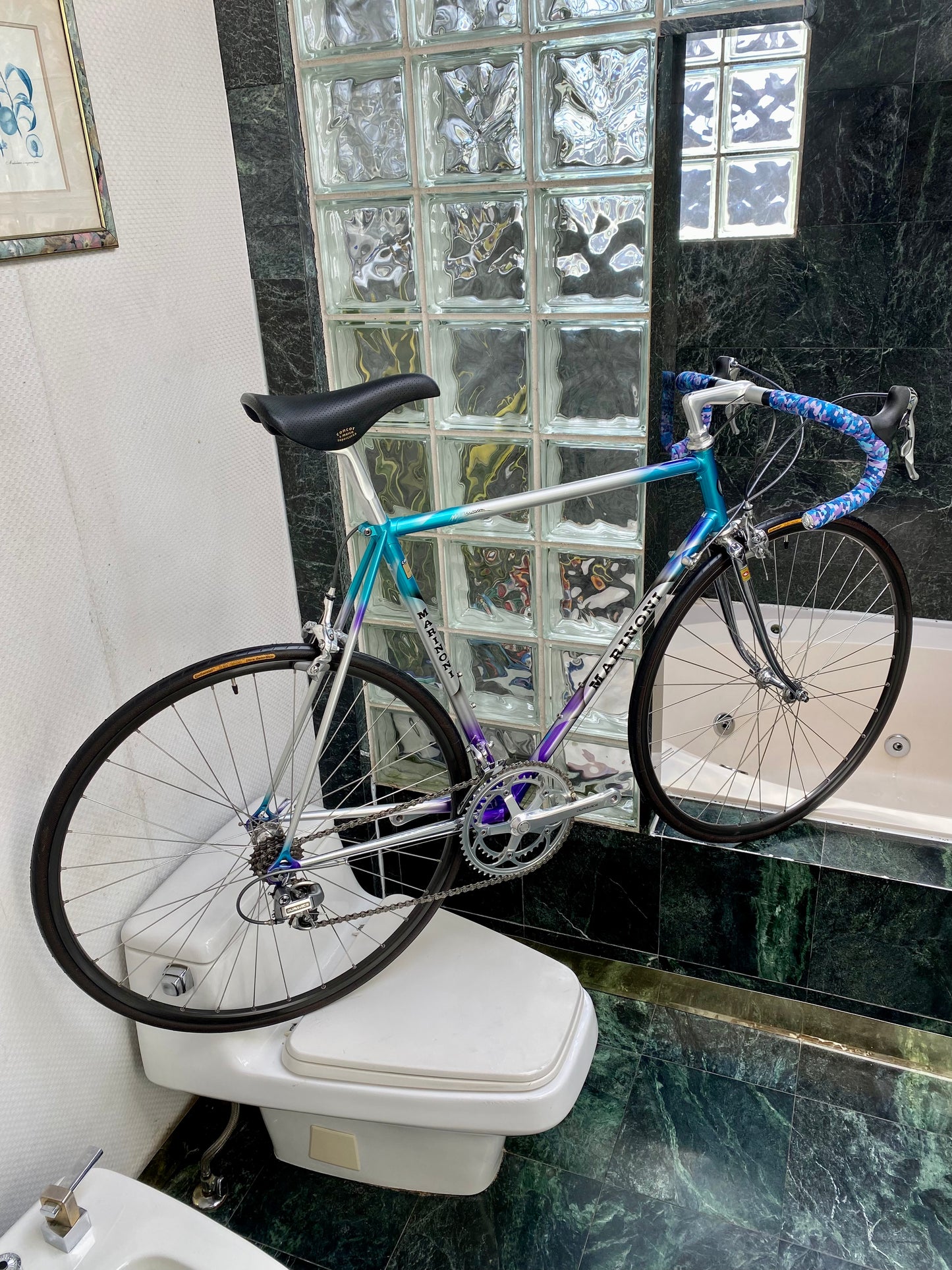 (SIZE 56cm) EARLY-1990's MARINONI CORSA ROAD BIKE - SHIMANO DURA ACE - SPOTLESS / PERFECT