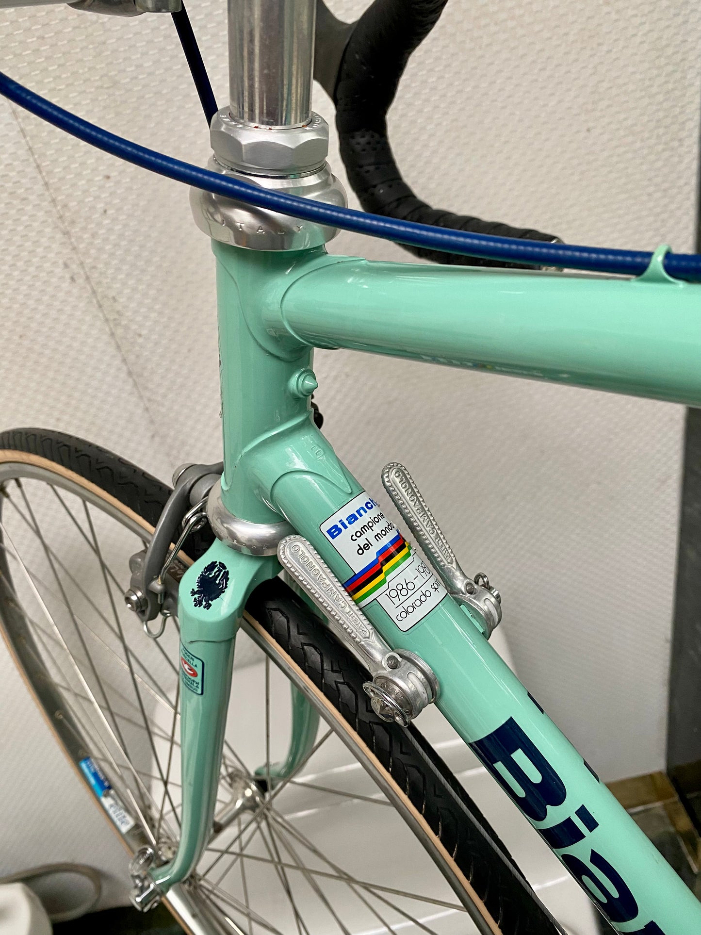 (SIZE 53cm) 1980's BIANCHI TROFEO ROAD BIKE - CAMPAGNOLO - COLUMBUS - LIKE NEW