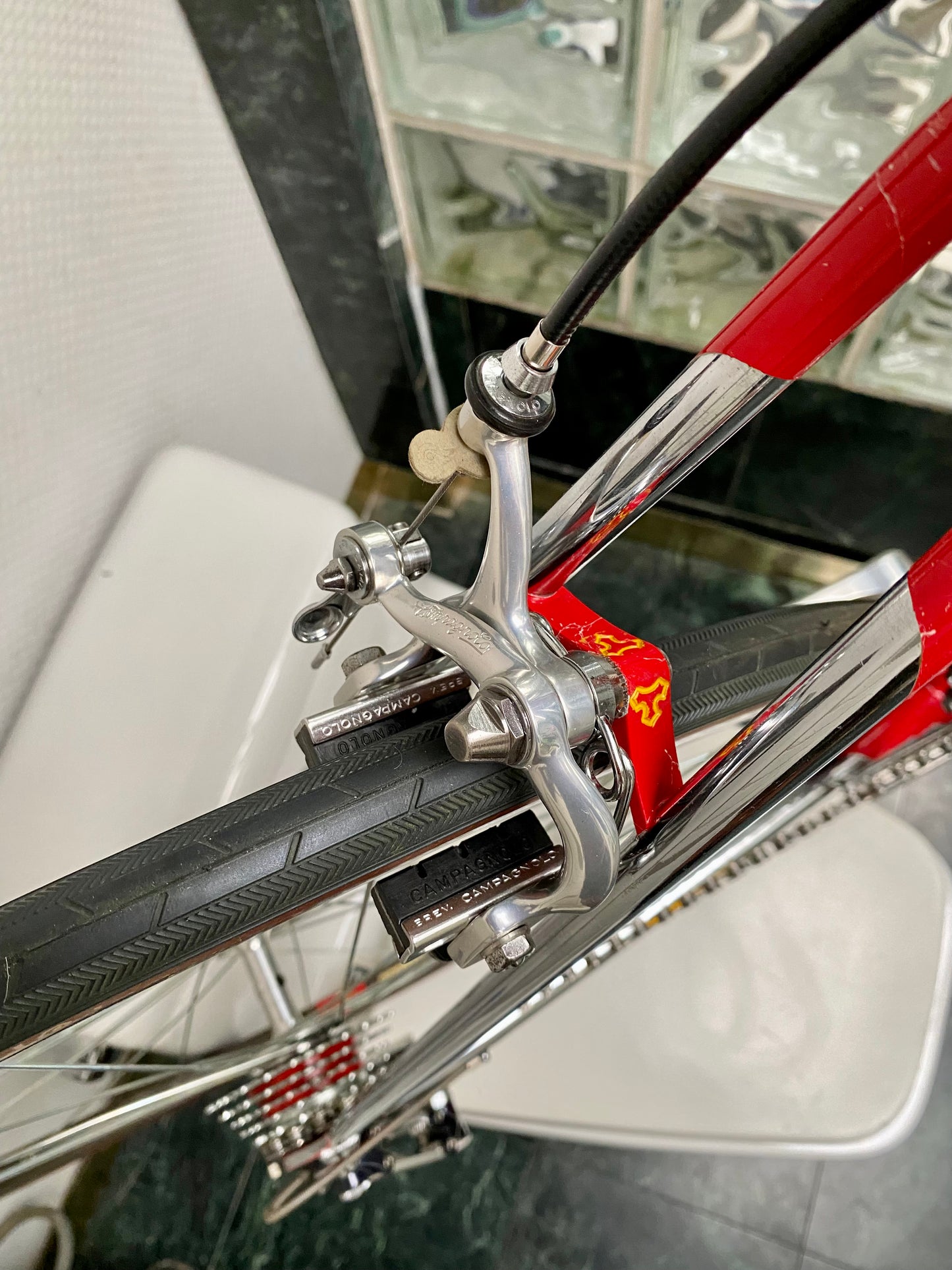 (SIZE 53cm) 1980's TOMMASINI SUPER PRESTIGE ROAD BIKE - CAMPAGNOLO SUPER RECORD - COLUMBUS SLX