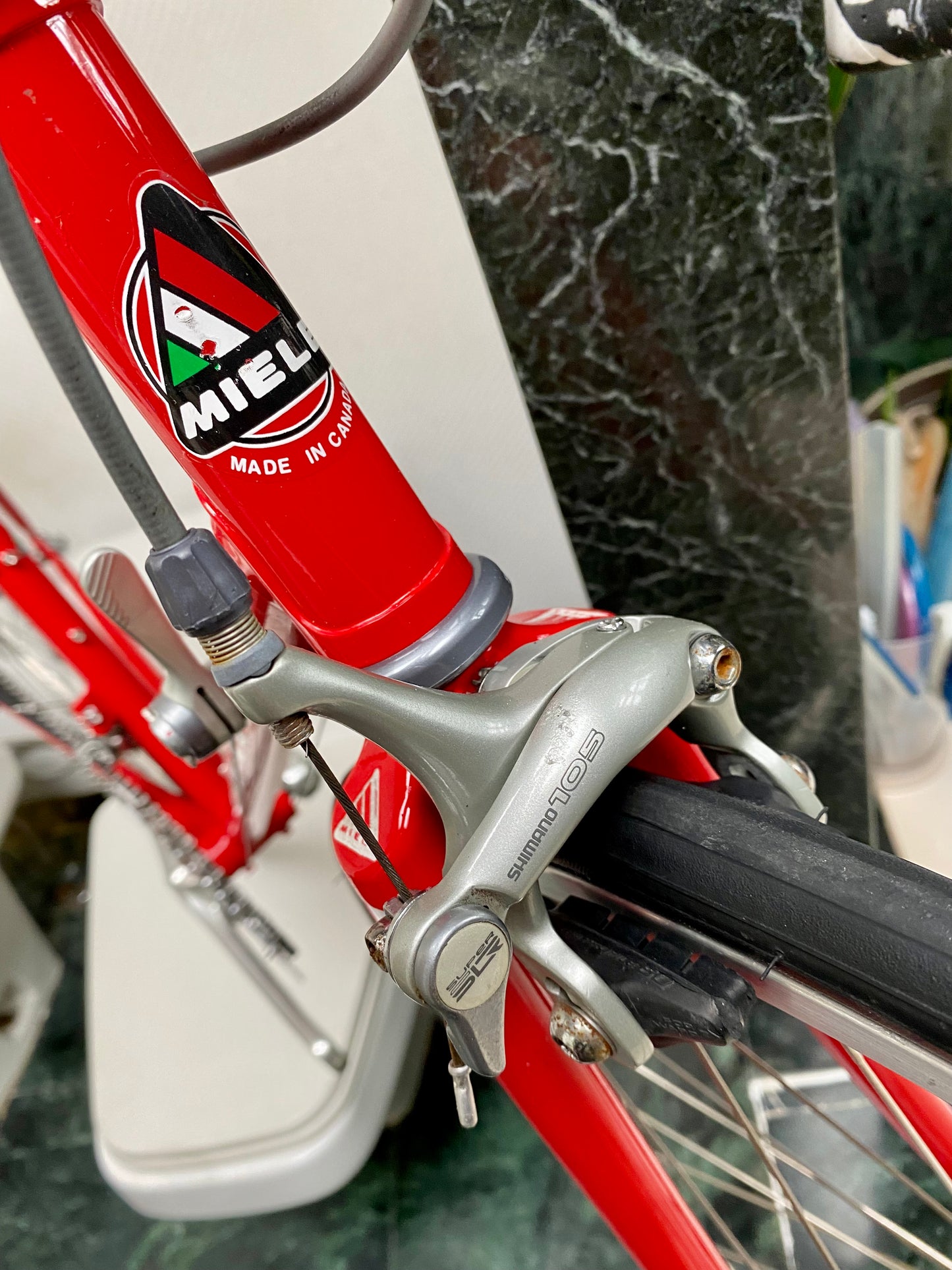 (SIZE 53cm) 1980's MIELE LUPA ROAD BIKE - COLUMBUS CROMOR