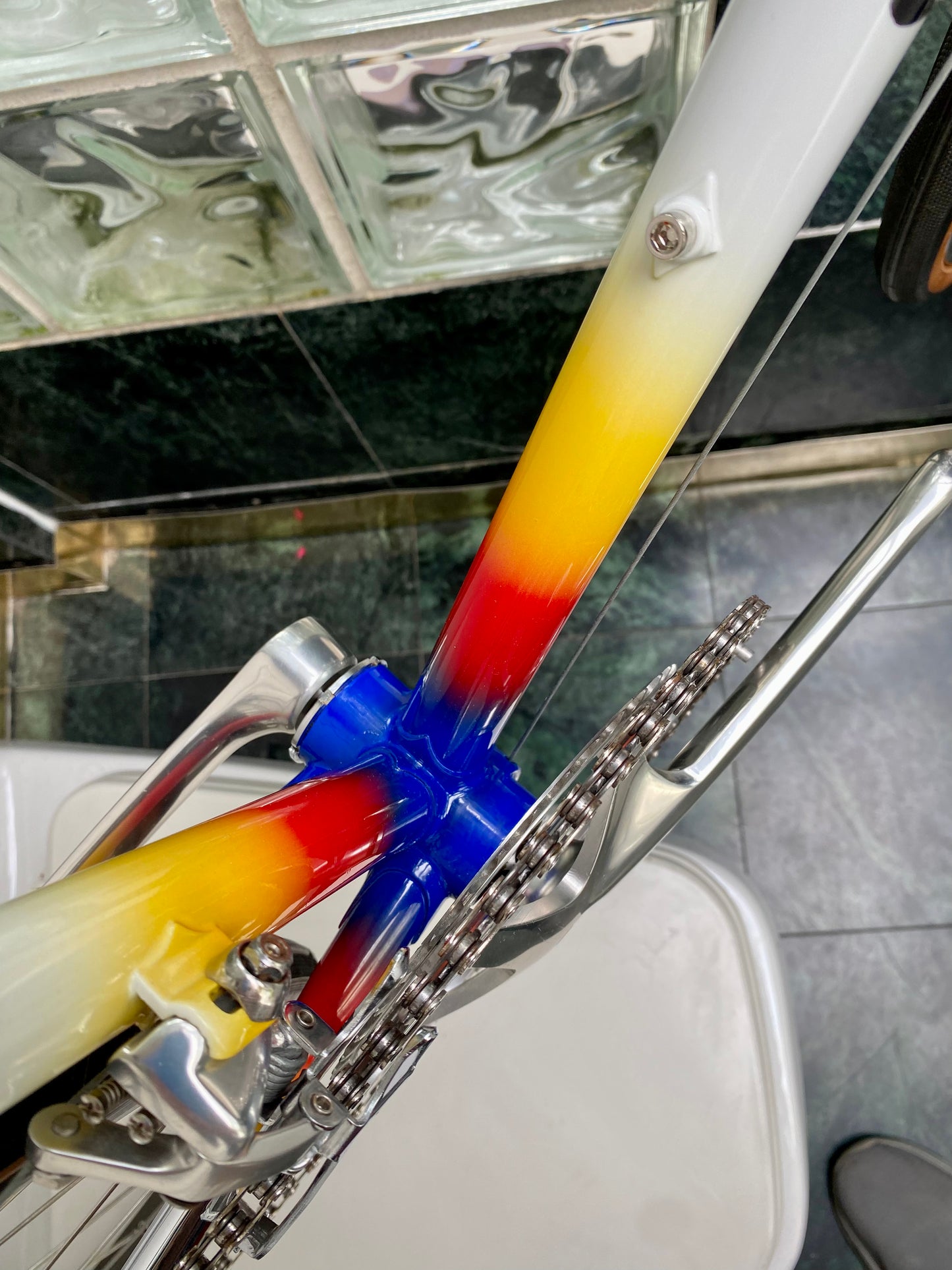 (SIZE 54cm) EARLY-1990's CUSTOM CRAMEROTTI ROAD BIKE - CAMPAGNOLO CHORUS - SPOTLESS