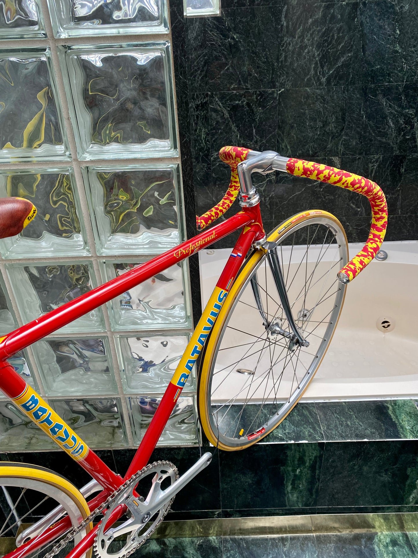 (SIZE 47cm) 1980's BATAVUS PROFESSIONAL TRACK BIKE - MICHE GROUPSET