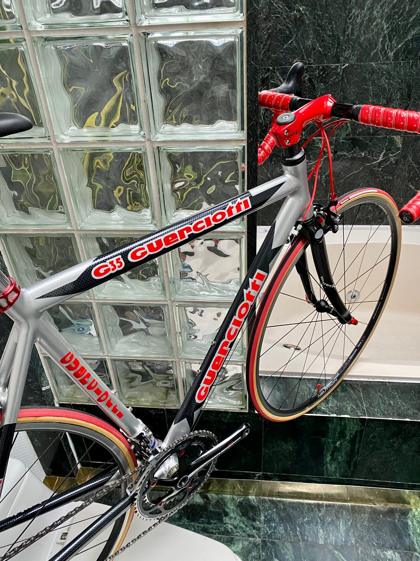 (SIZE 55cm) GUERCIOTTI G35 ROAD BIKE - CAMPAGNOLO CENTAUR - COLUMBUS STARSHIP