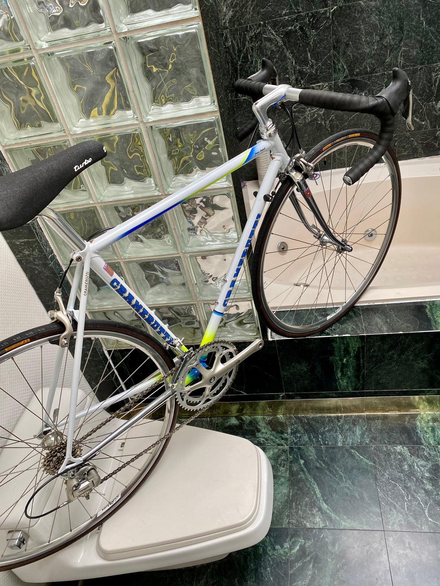 (SIZE 52cm) 1990's CRAMEROTTI ROAD BIKE - CAMPAGNOLO - CUSTOM BUILT - SPOTLESS