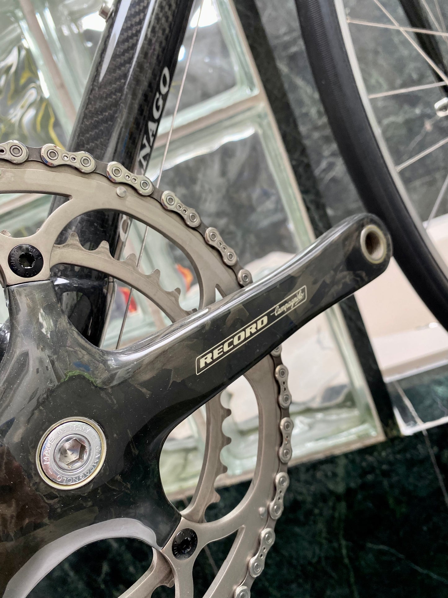 (SIZE 51cm) CLASSIC COLNAGO C50 CARBON ROAD BIKE - CAMPAGNOLO RECORD